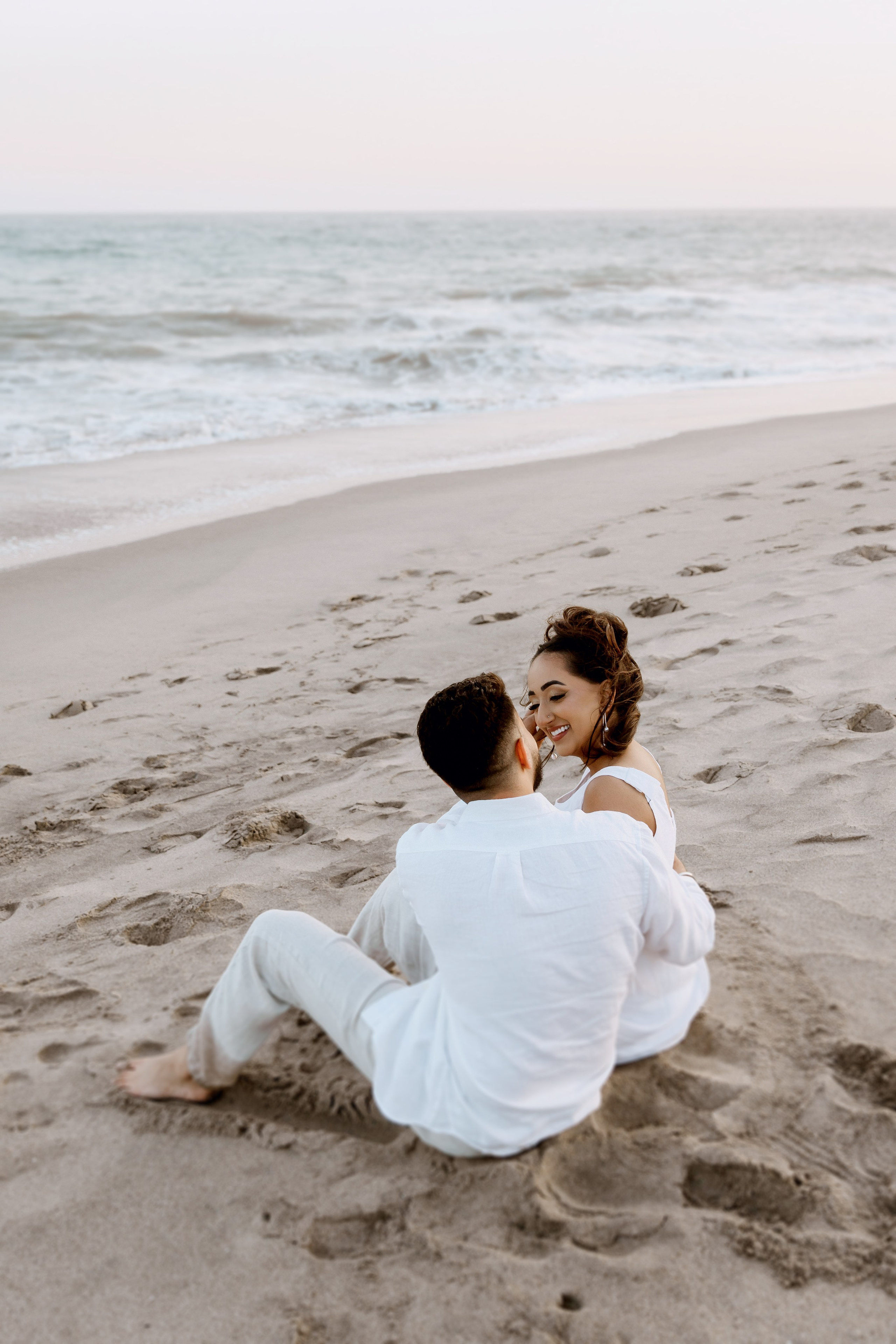 Engagement Photoshoot at Malibu Beach | Taya Frank. Southern California Family and Couple Photographer