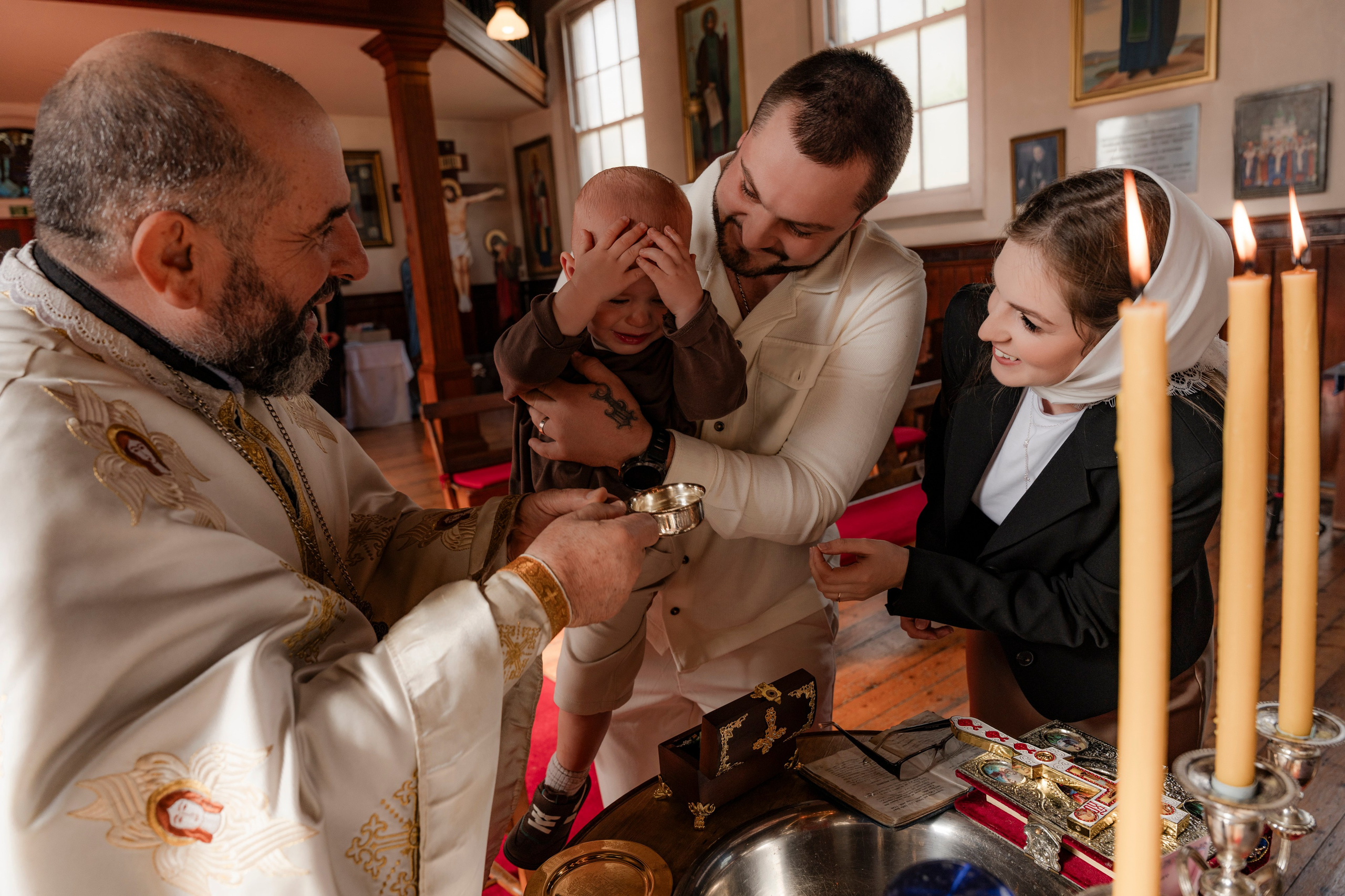 Davyd’s Christening. Tonya Kyrylenko photographer in London