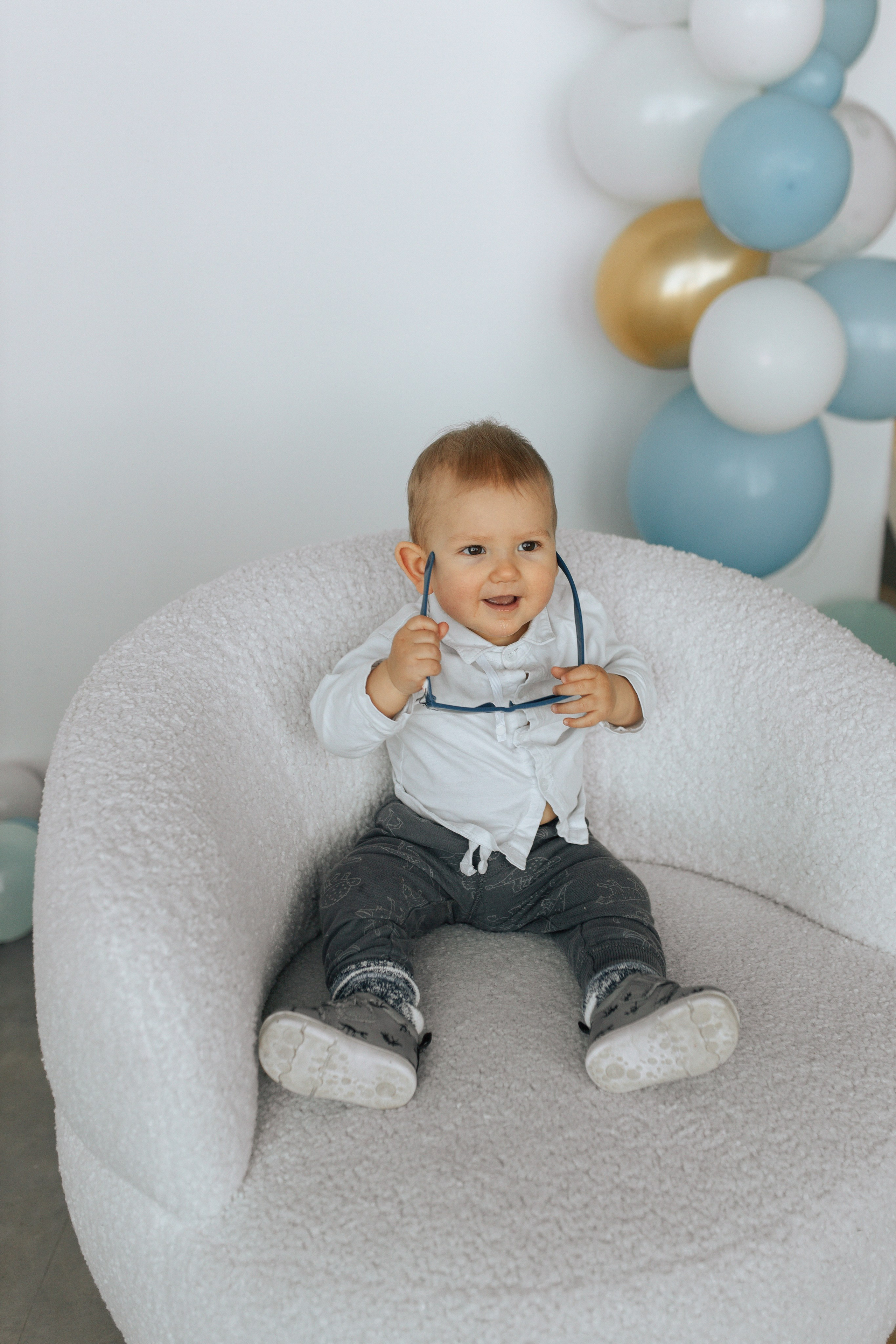 Aleksandr’s first birthday. Home