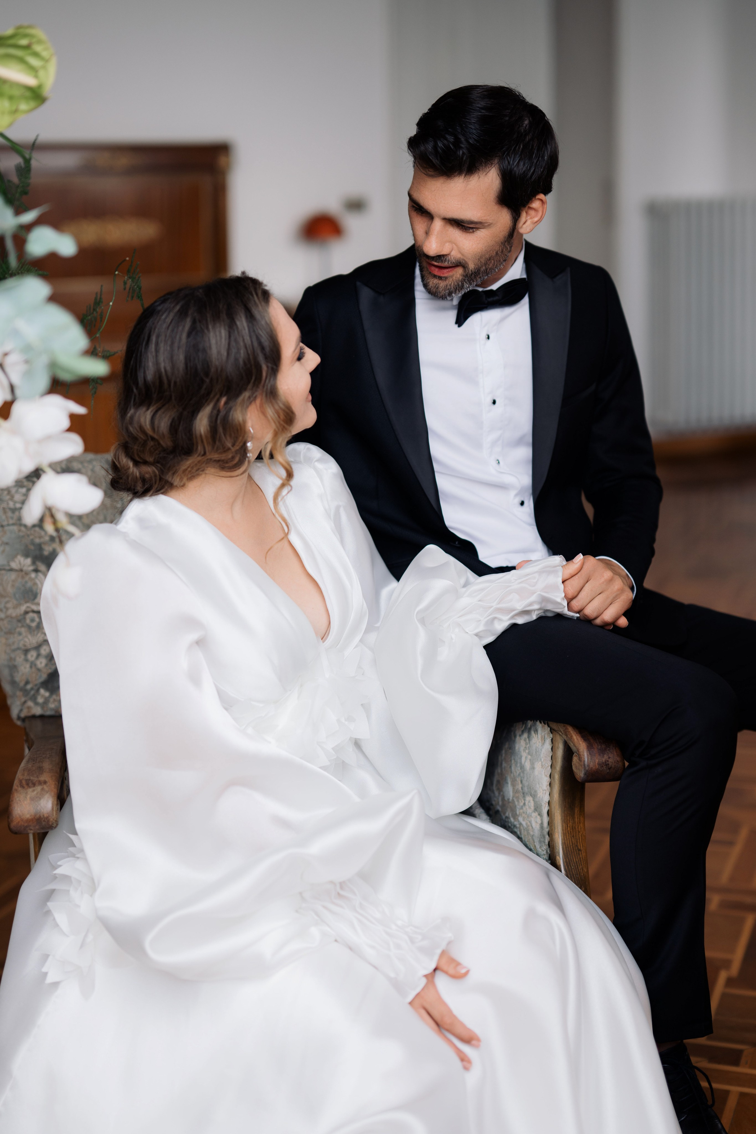 a man in a tuxed suit