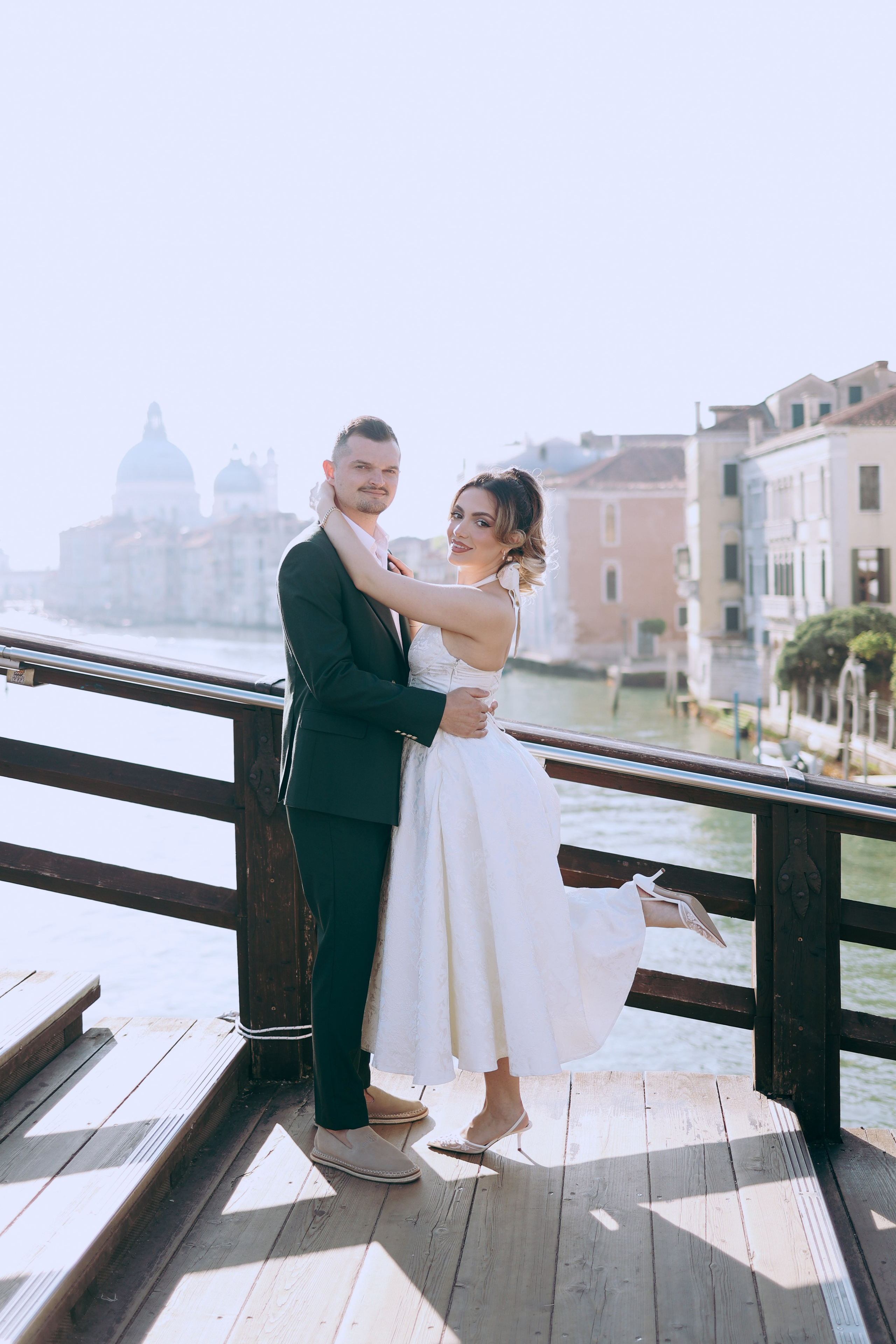 stylish couple in Venice