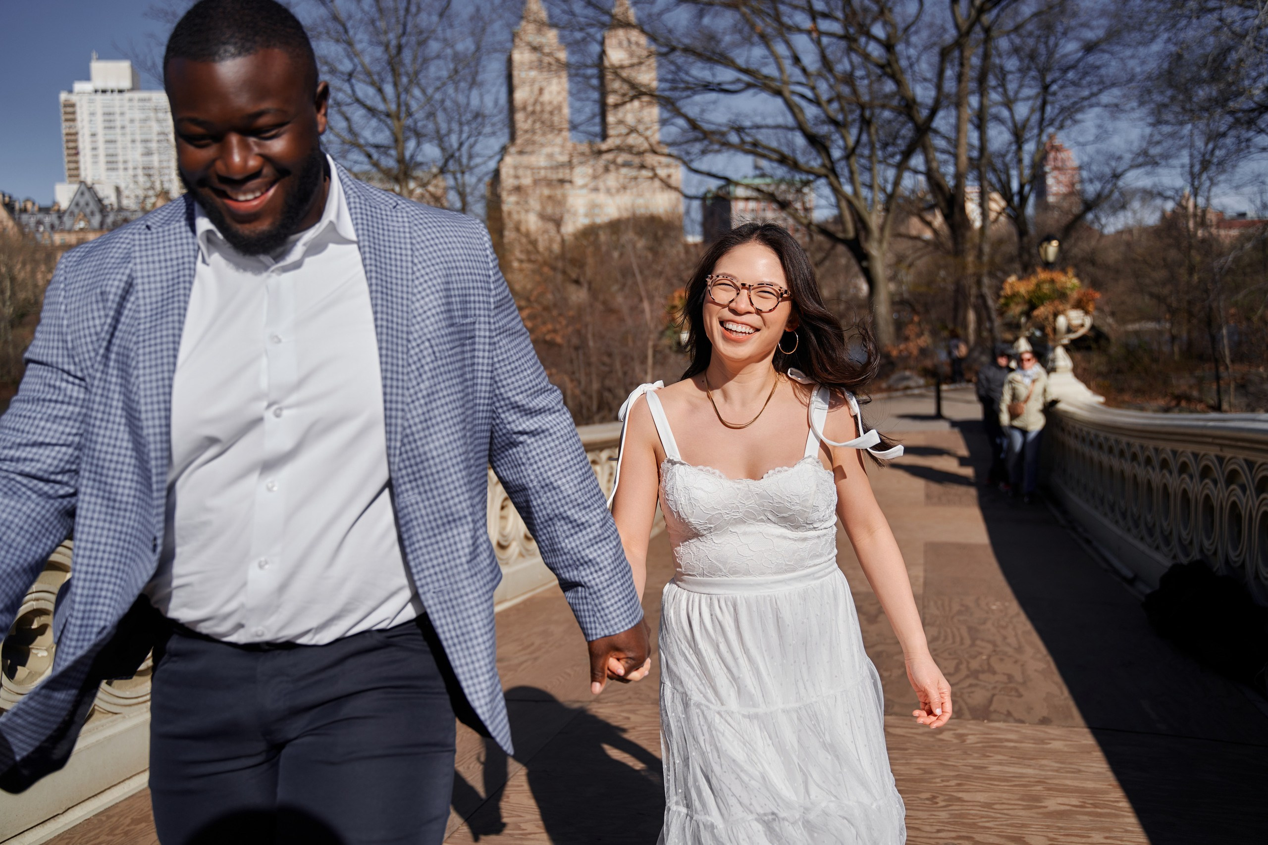 Engagement photo shoot NYC. Professional Wedding and event photographer USA New York