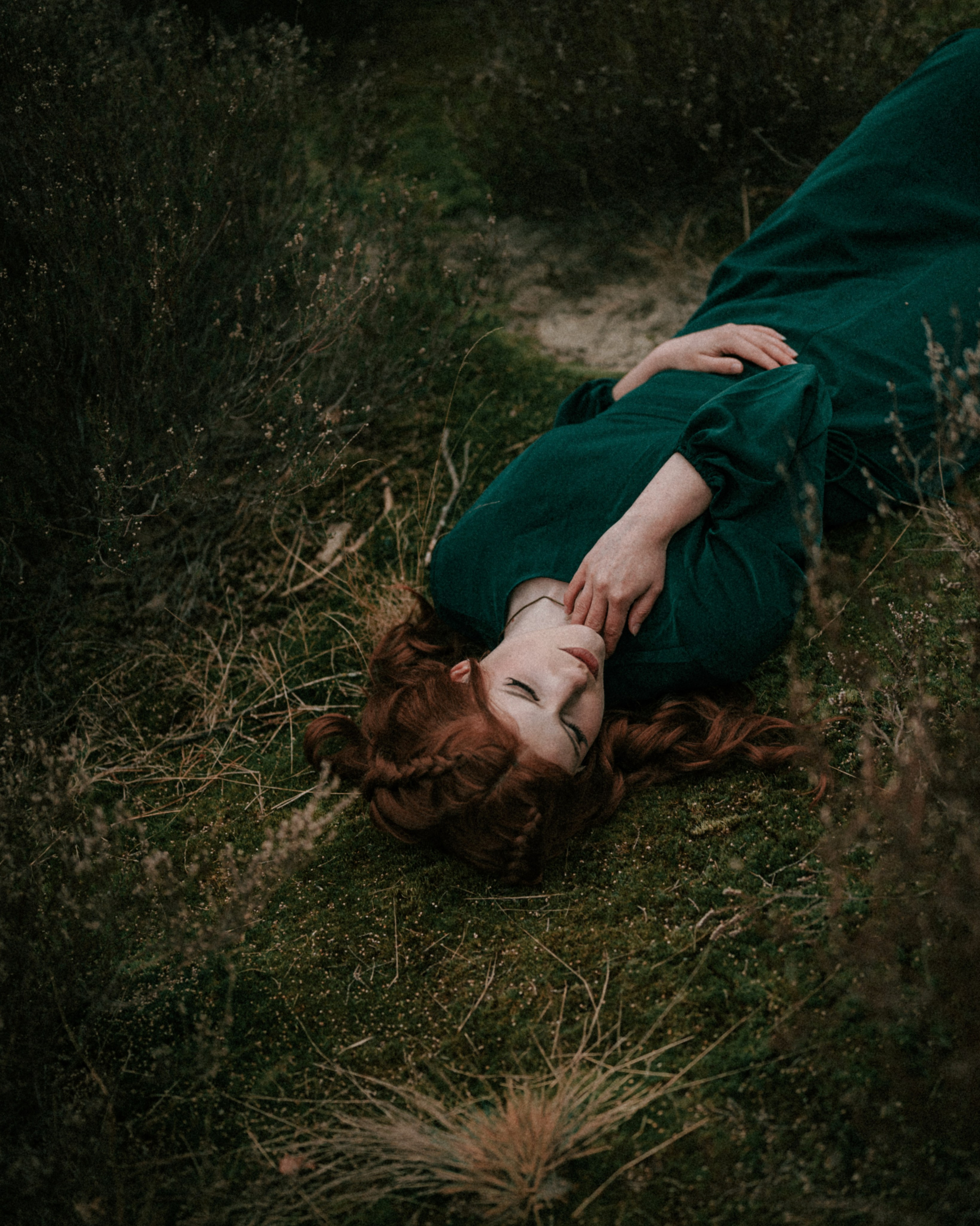 Warrior Princess Portrait Session in Heather Fields. Moth & Moss Photography