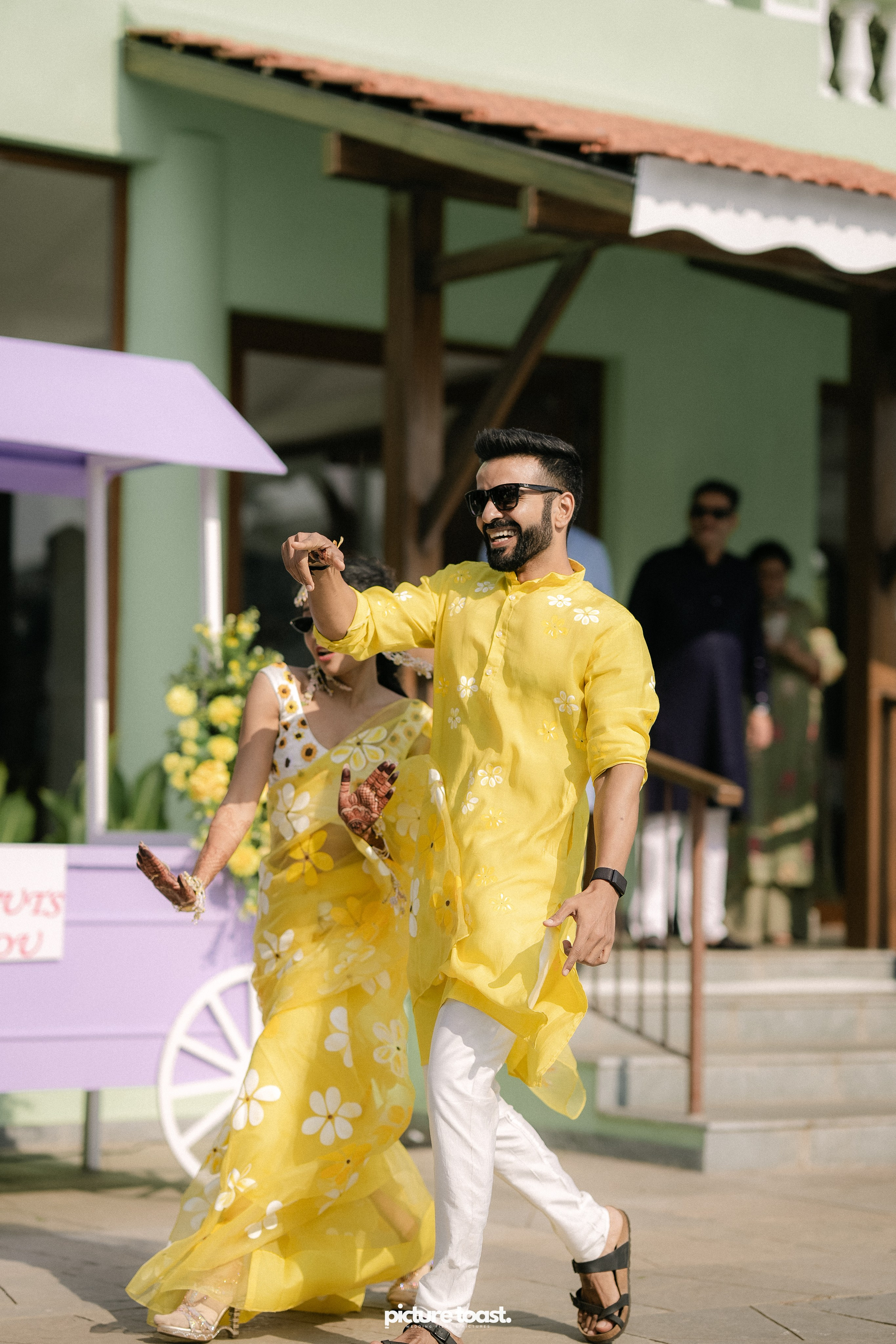 Haldi Hues Ft. Baebie & Goyal. Fine art Wedding Photographers in India & Canada