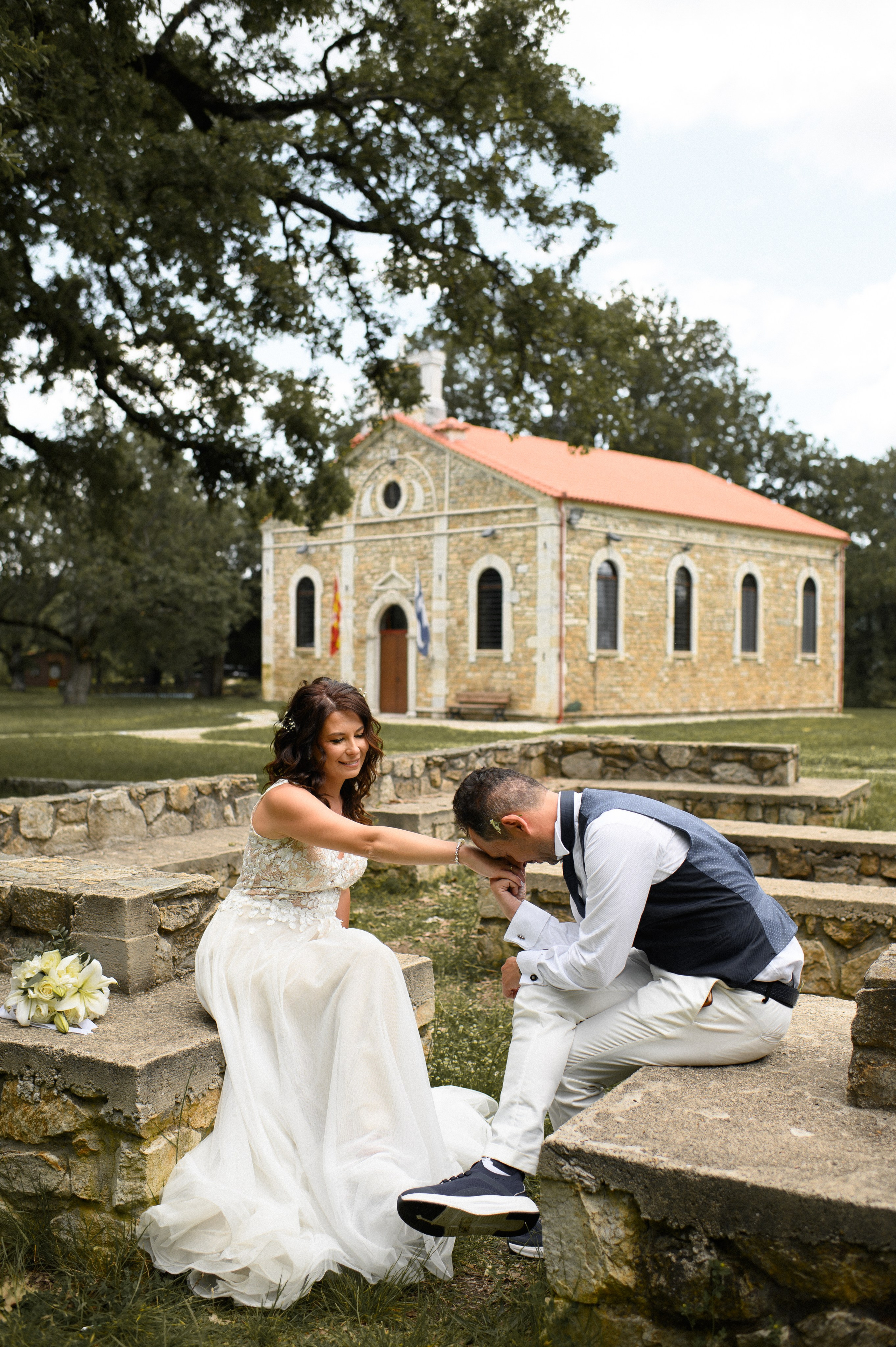 Wedding in Arnia Daria and George. Family, children, portrait, and event photography in Thessaloniki