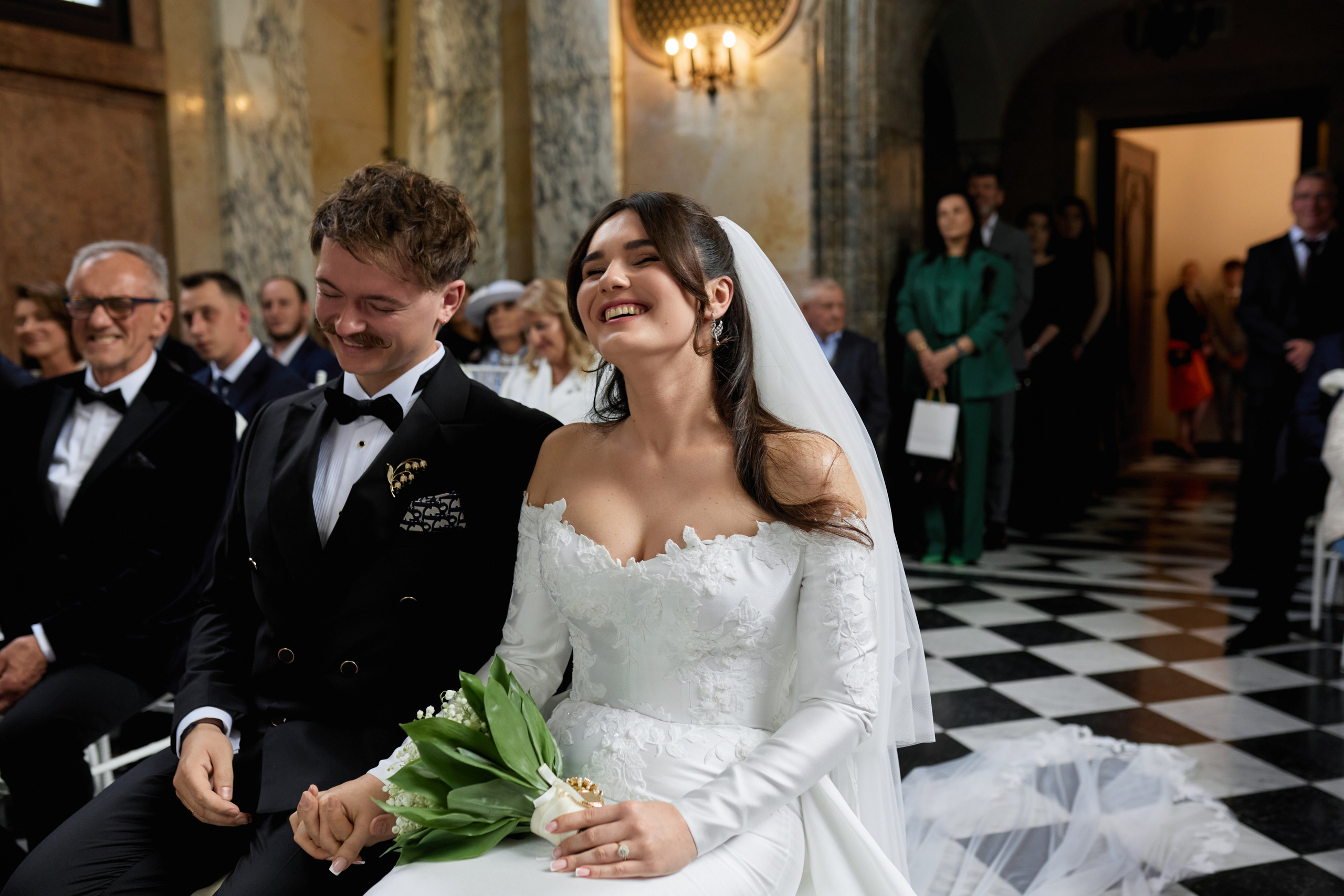Wiktoria & Kacper. Pałac Goetz. Fotograf ślubny i rodzinny w Krakowie Yana Klymova