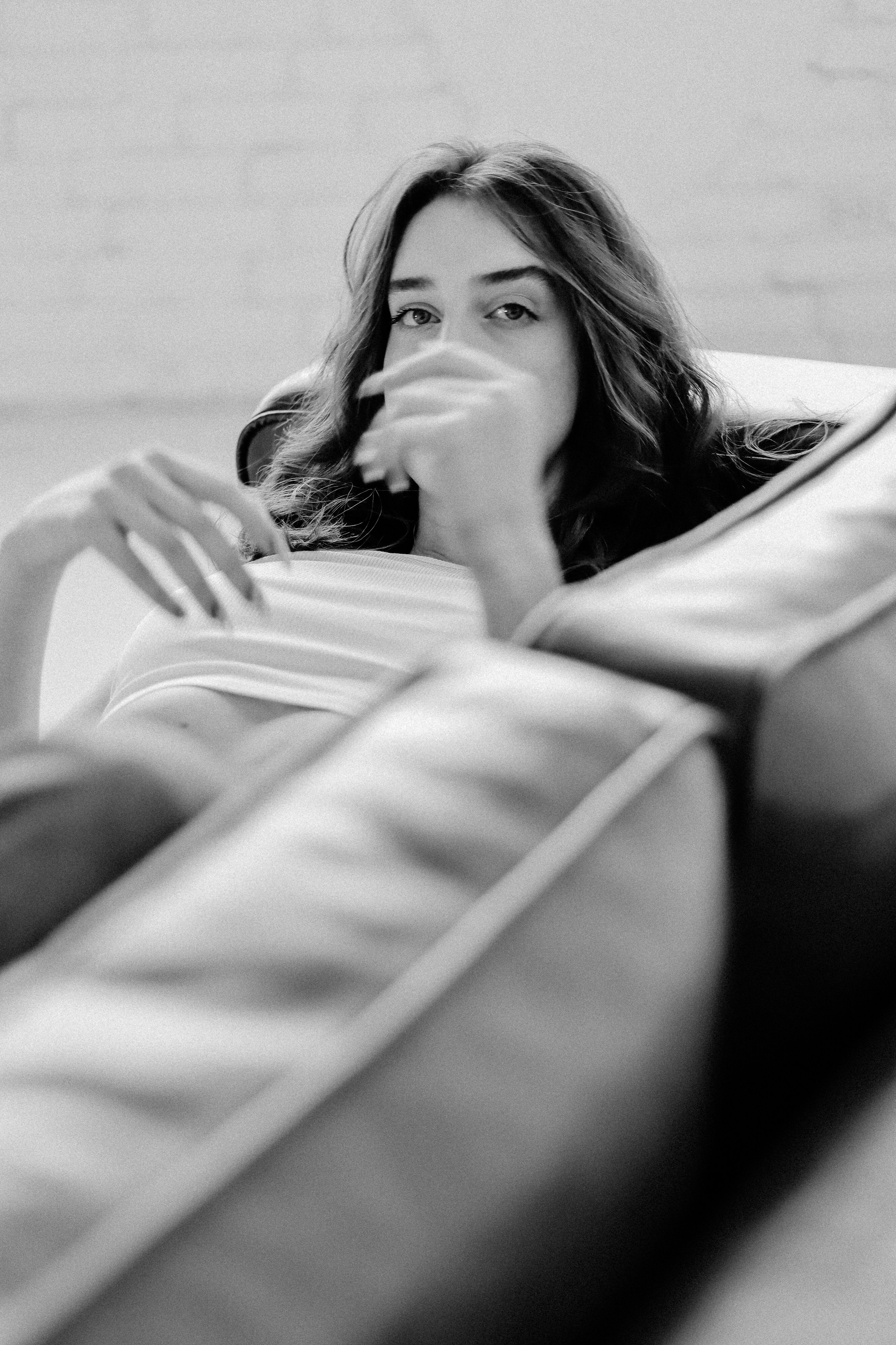 Artistic portrait in Yerevan with soft natural lighting