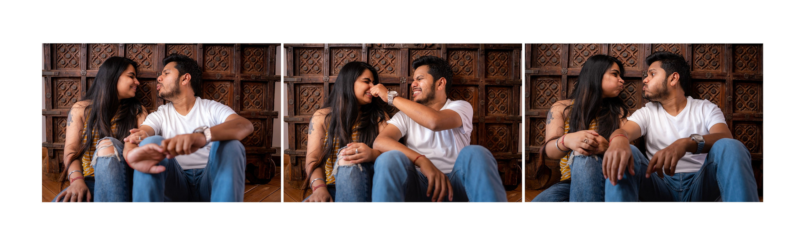 Prakriti & Ayush, Pre-Wedding Shoot at Shibravyi Courtyard, Bangalore | Truly Yours
