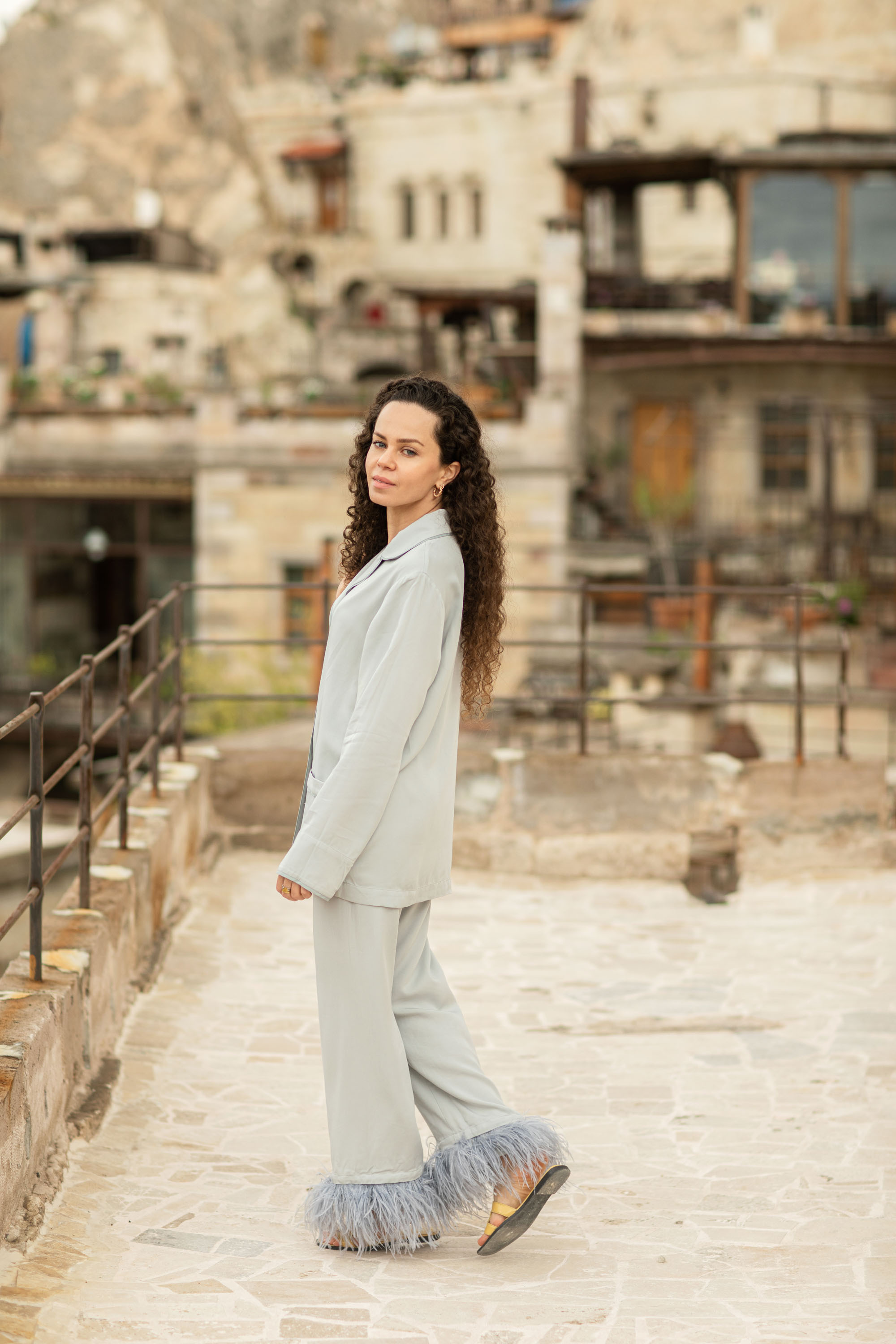 Solo Photoshoot in Kayseri with Wild Horse Herds. Julia Ganch I Fashion Wedding Photography I Cappadocia Turkey