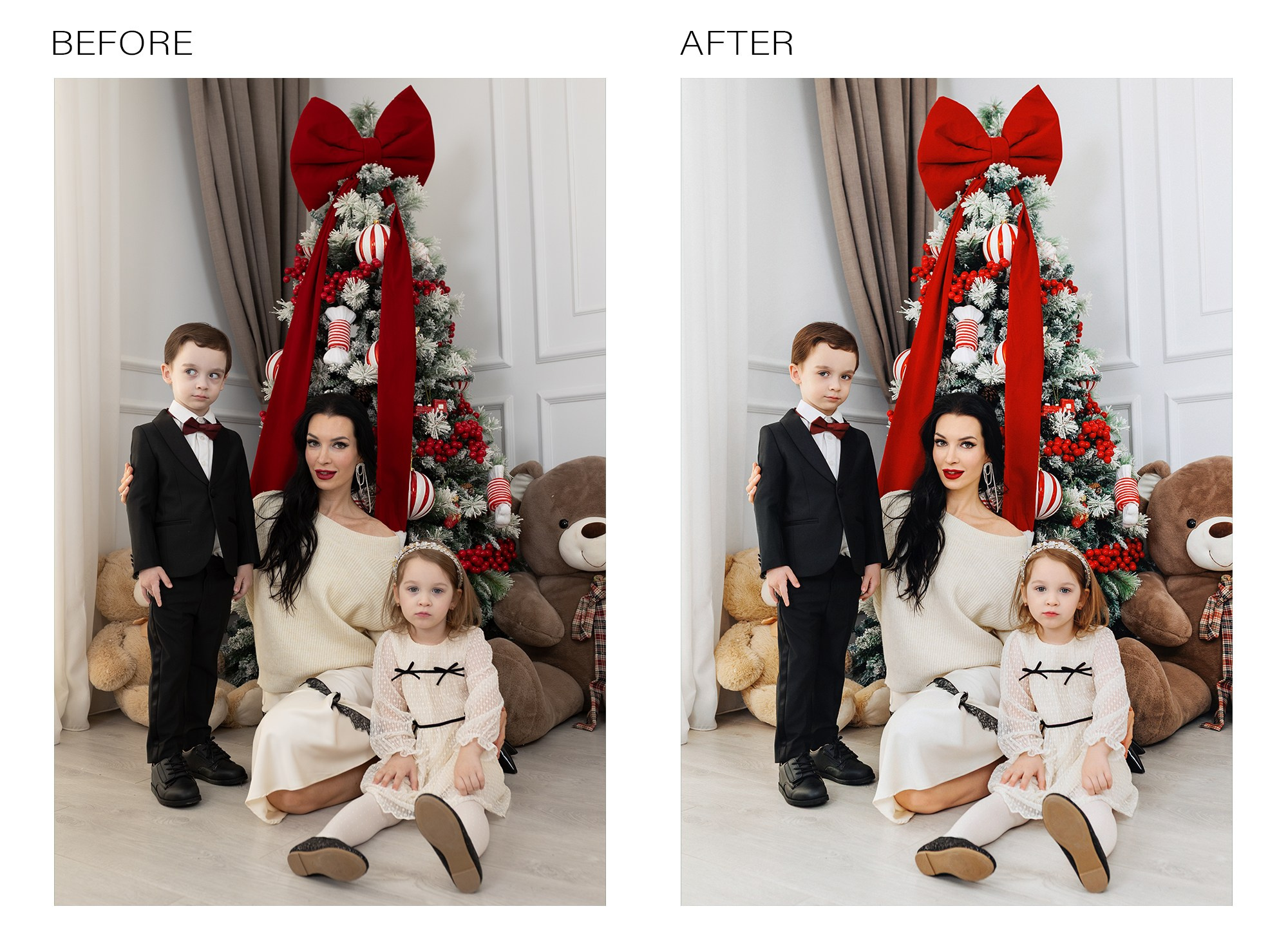 Family portrait professionally retouched by worldwide retoucher, natural skin tones and vibrant color. sCandid family moments edited by professional photo retoucher, worldwide services. Enhanced family photo with natural light and color correction by expert retoucher. Group family portrait retouched for clarity, color, and emotion, professional worldwide editing