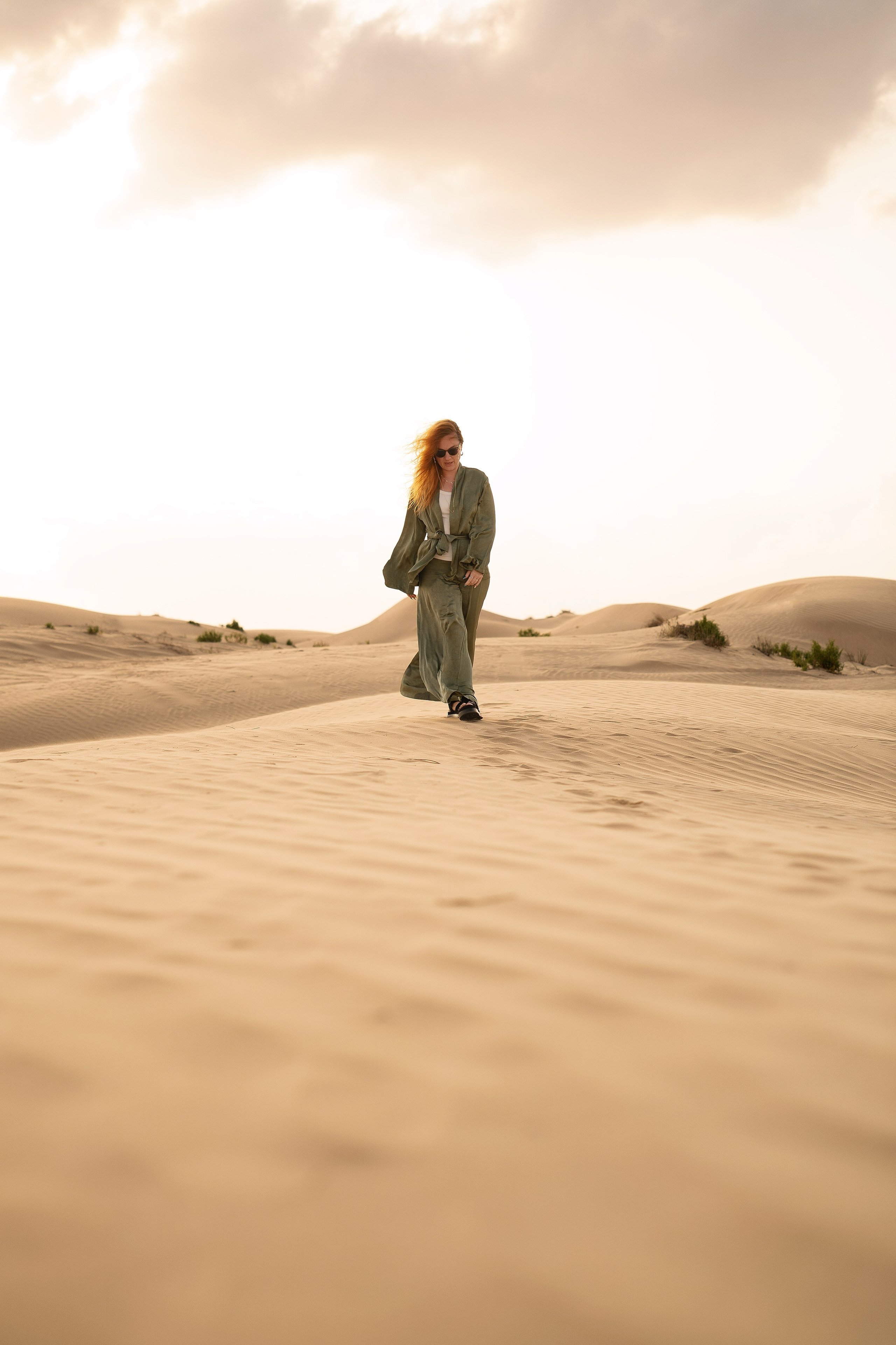 Desert Photoshoot in Abu Dhabi — Magic of Light, Wind & Emotion. Mariia Safronova is your photographer in Abu Dhabi and Dubai