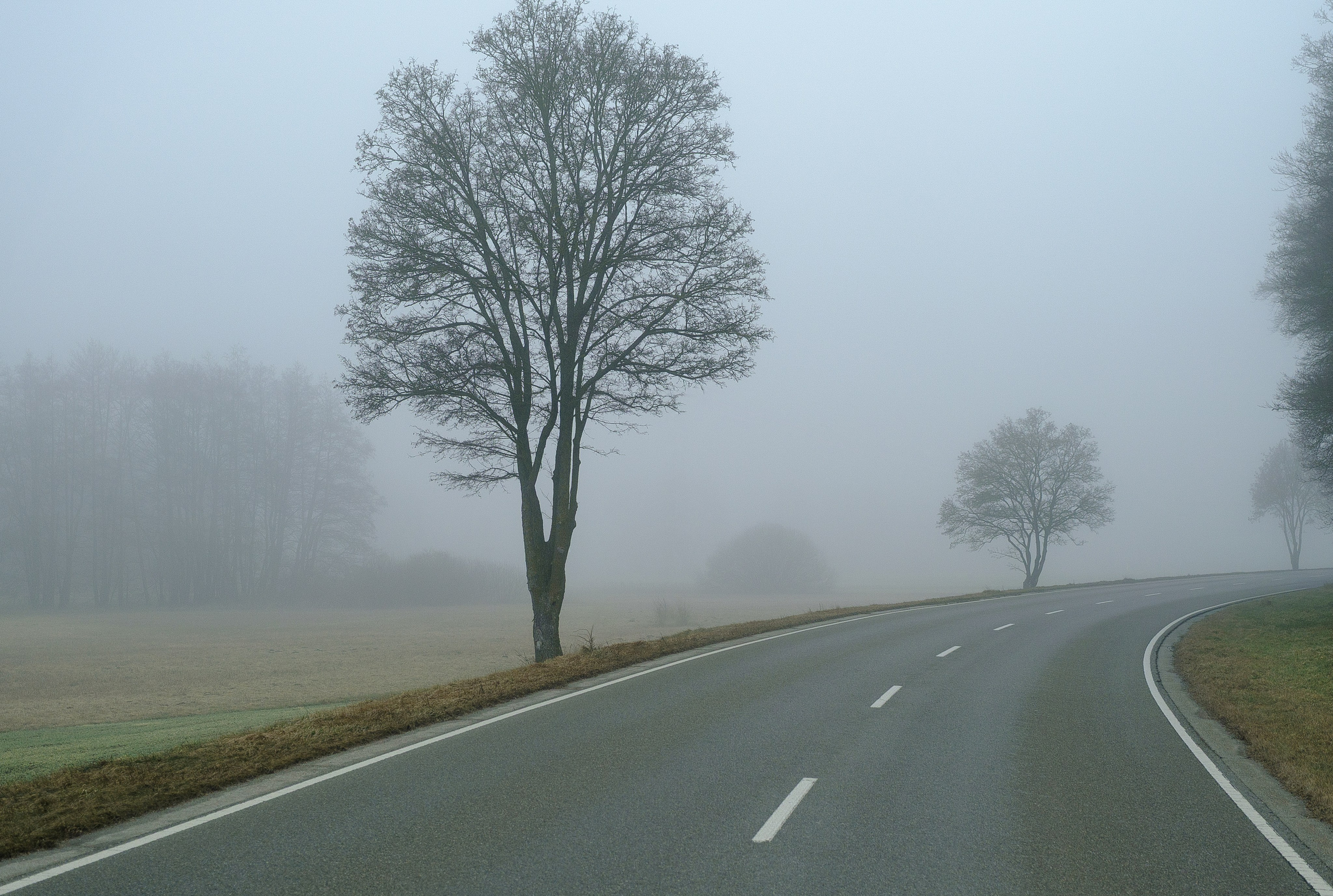 автомобильные дороги, магистрали Европы утром.