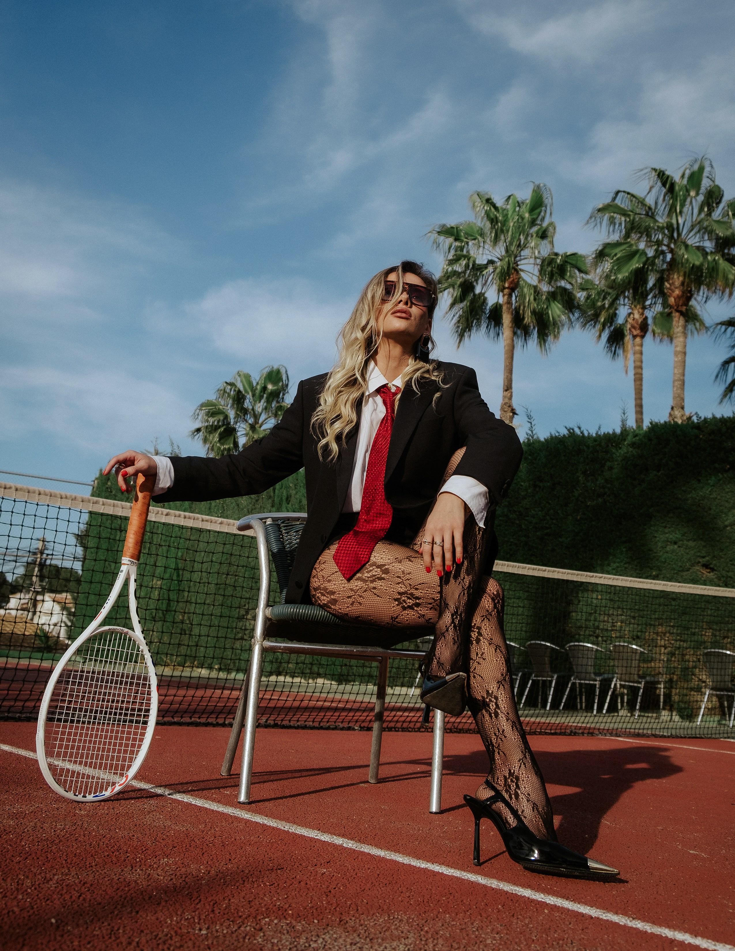 Фэшн-фотосессия на теннисном корте — Андрей Луковников, Аликанте / Торревьеха / Мурсия