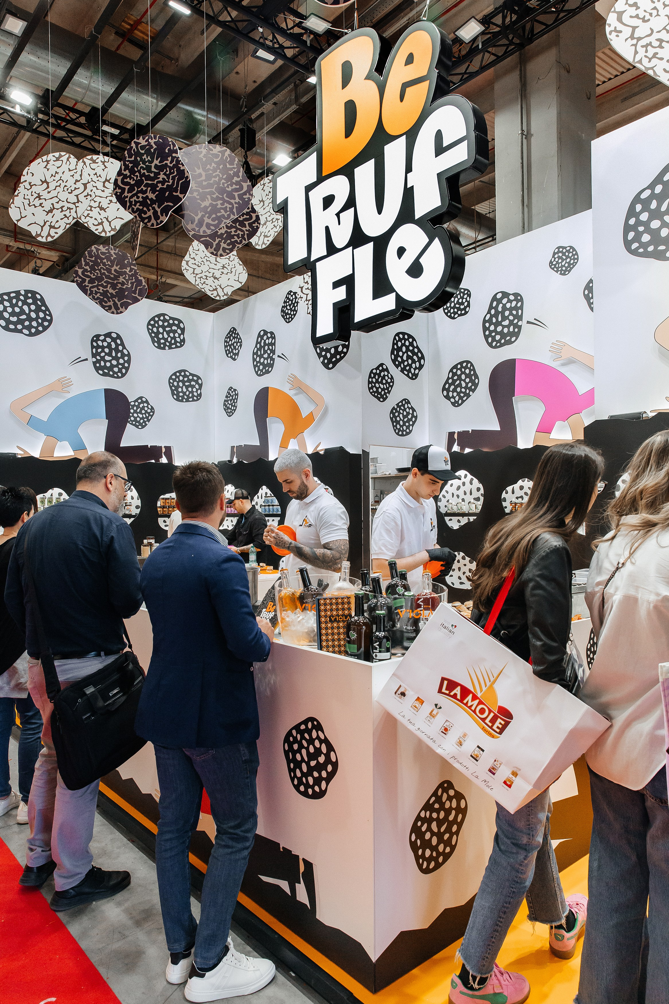 Stand dell'azienda Be Truffle  alla fiera Cibus 2024 a Parma