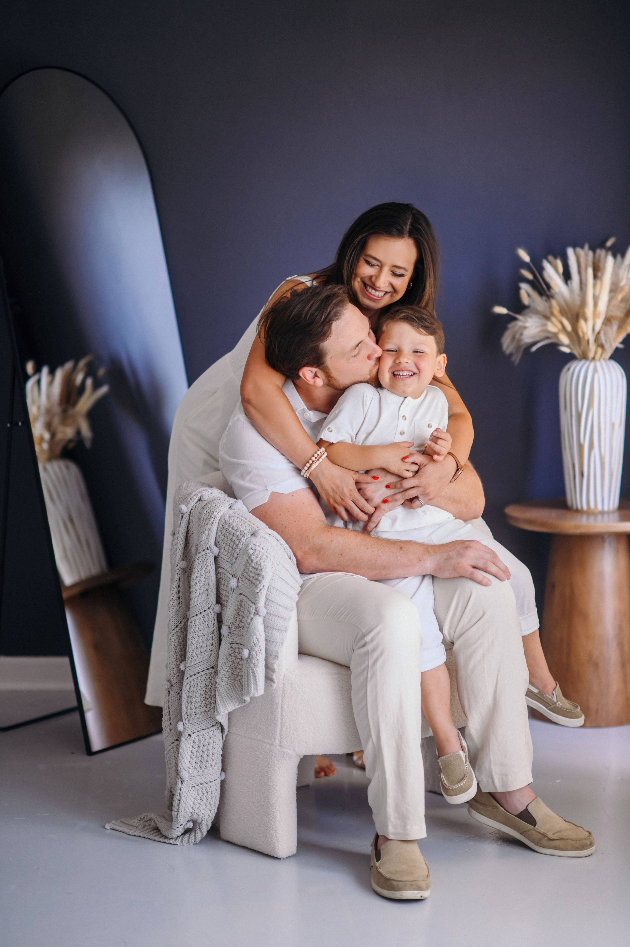 Amanda, Sam and Hayes. Wedding, maternity and family photographer in Charlotte Tasha Minn