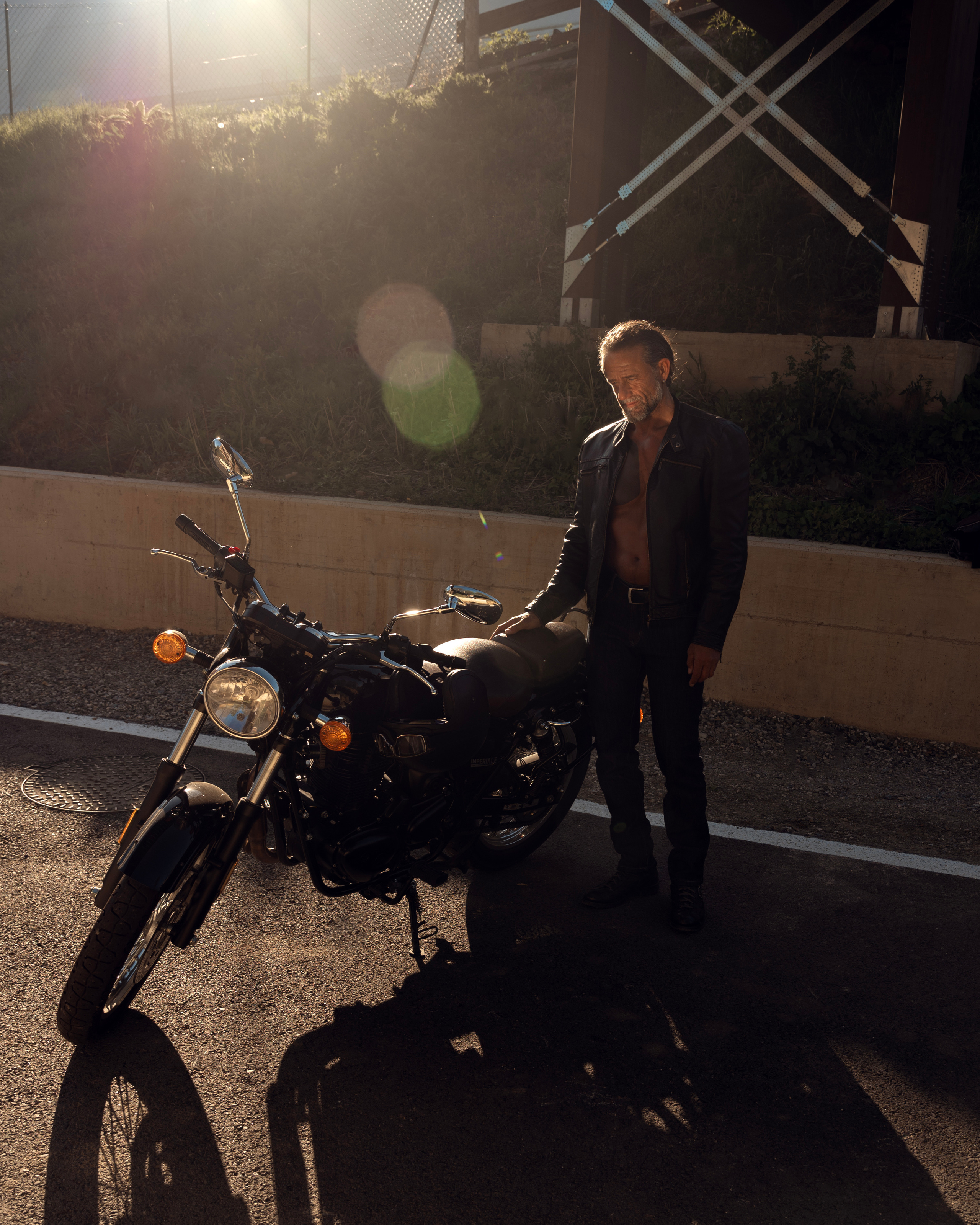 Shooting fotografico ispirato ai film d’azione scene in moto