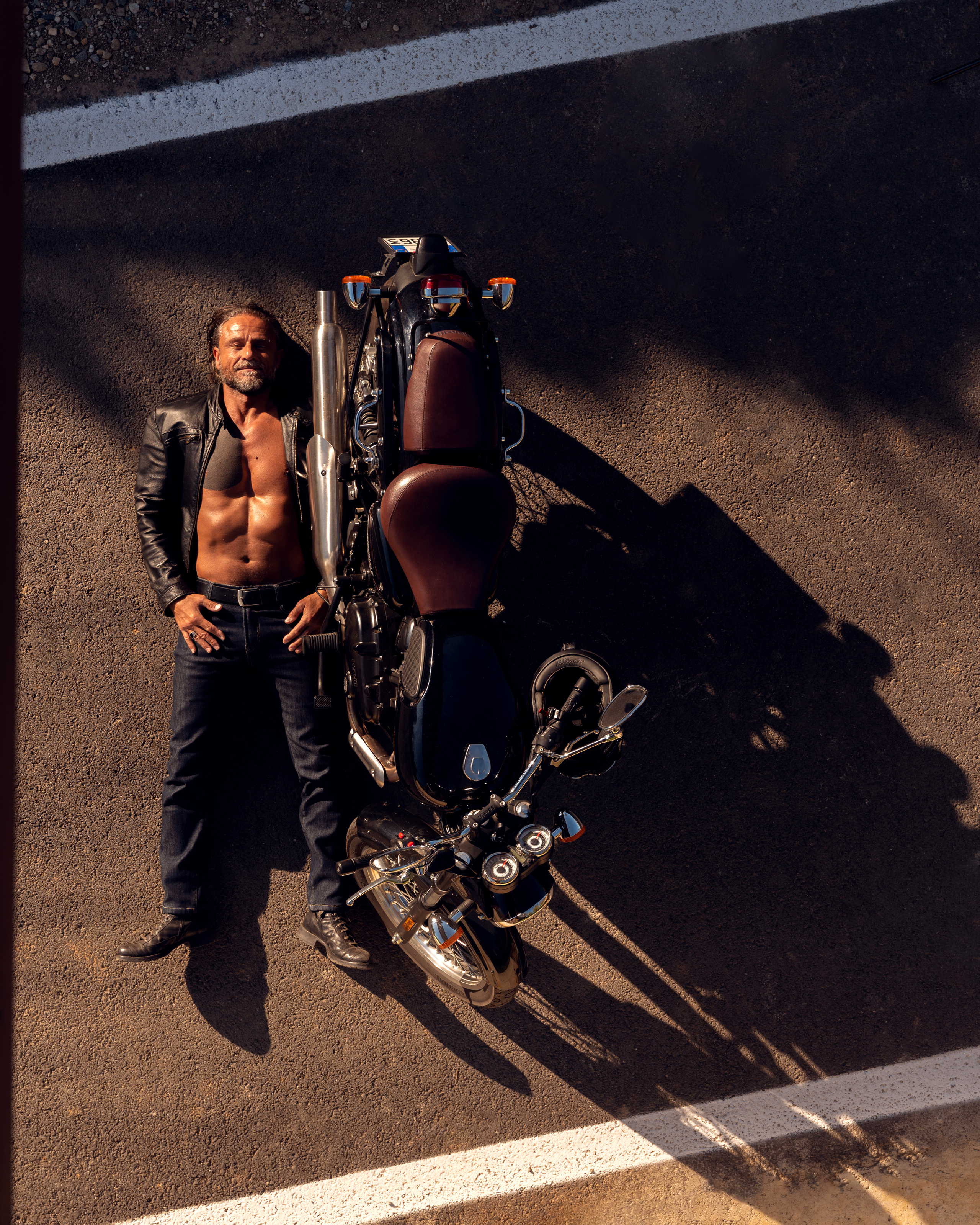 Shooting fotografico ispirato ai film d’azione scene in moto