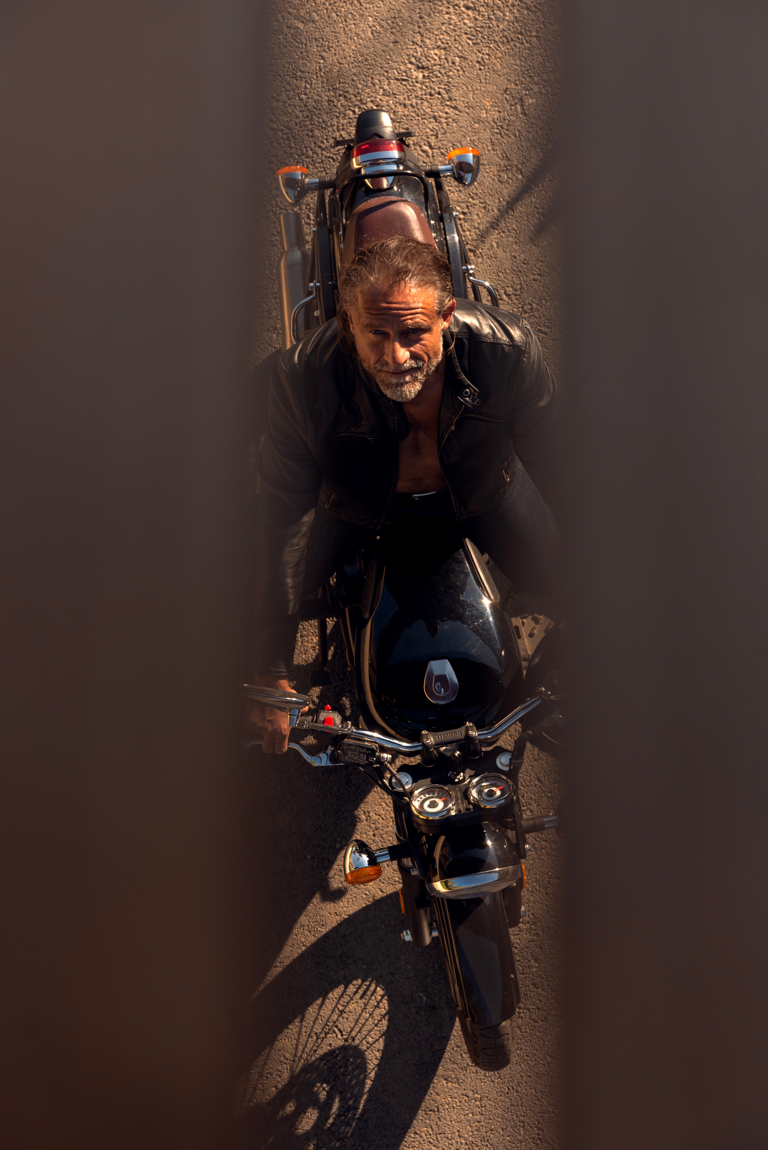 Shooting fotografico ispirato ai film d’azione scene in moto