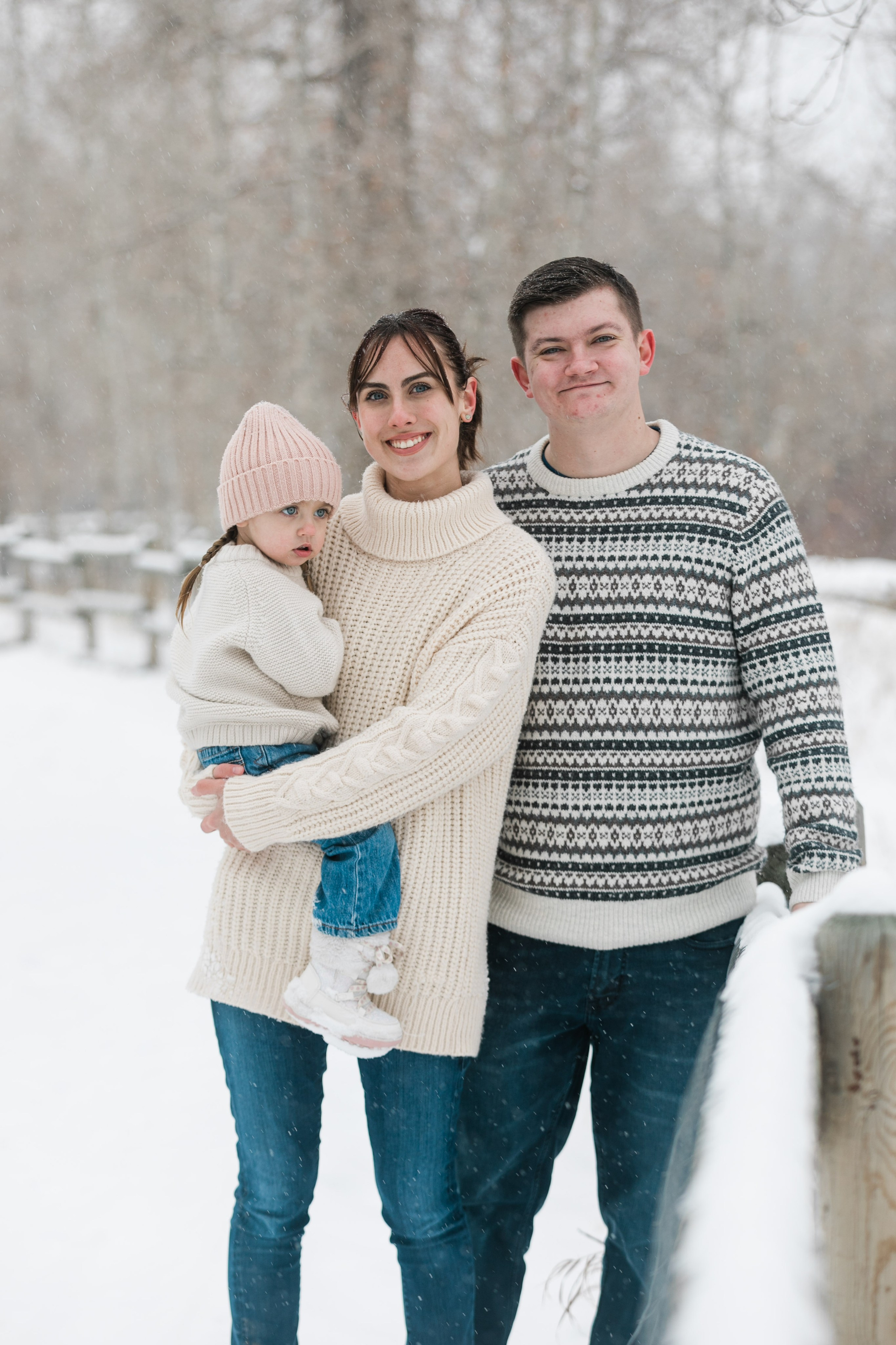 Zacher Winter Family Photos. Fotografía accesible en Calgary