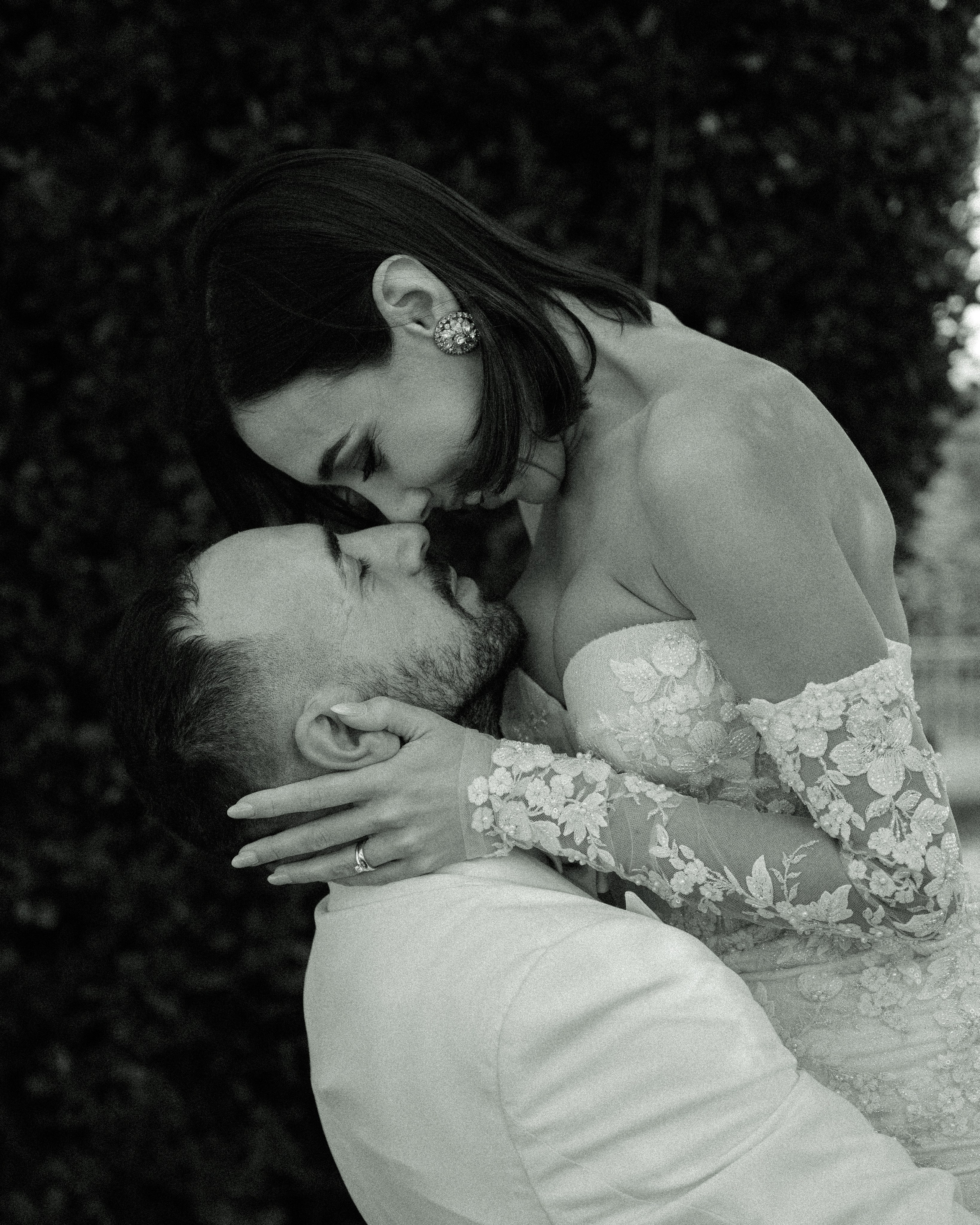 Couple sharing a kiss