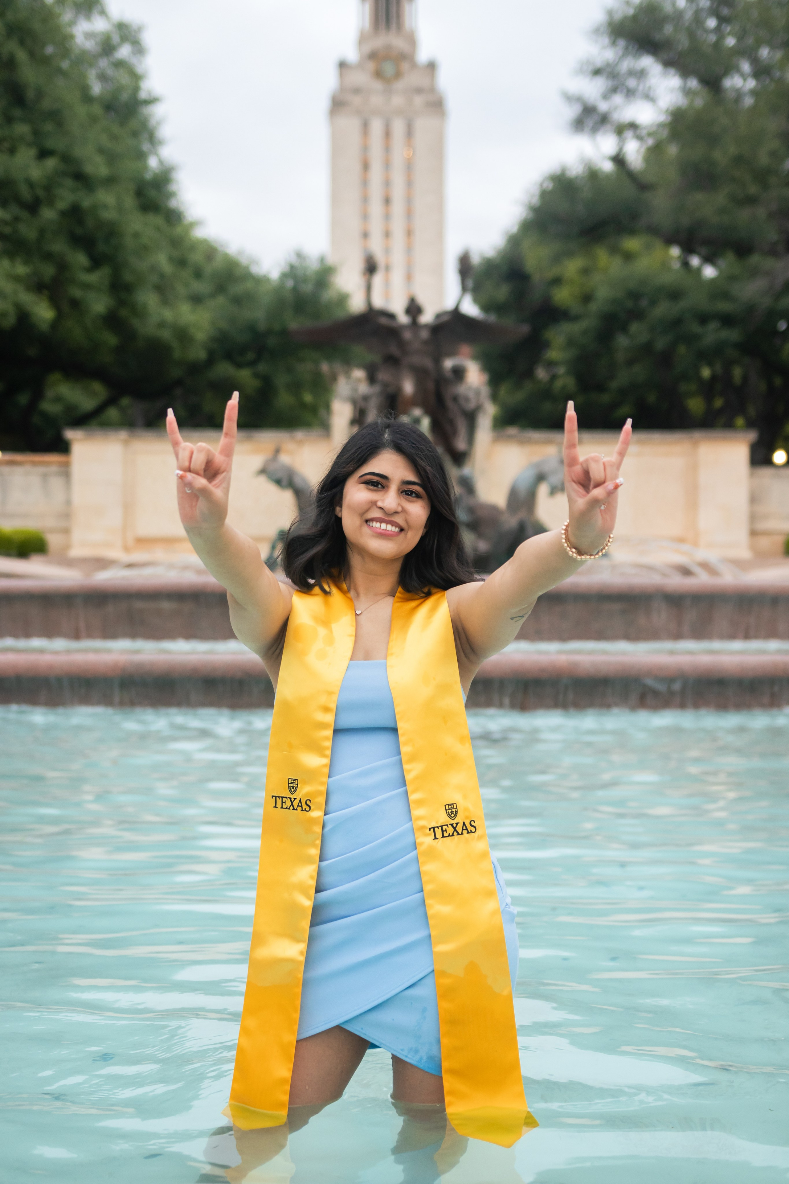 Maria’s graduation photoshoot at the University of Texas Austin