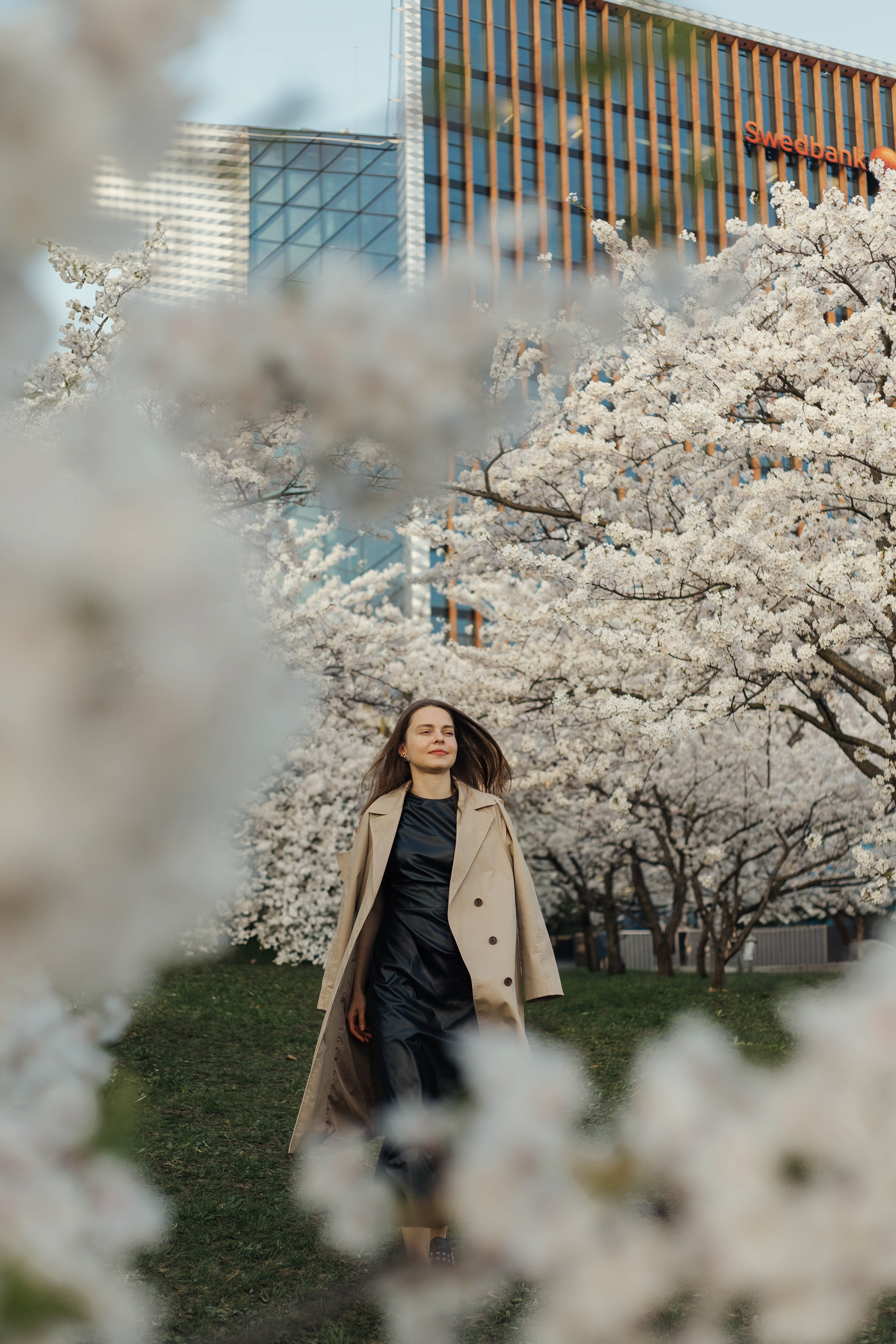 Прогулка Ольги в сакуре. Family photographer in Vilnuis Svetlana Naumova