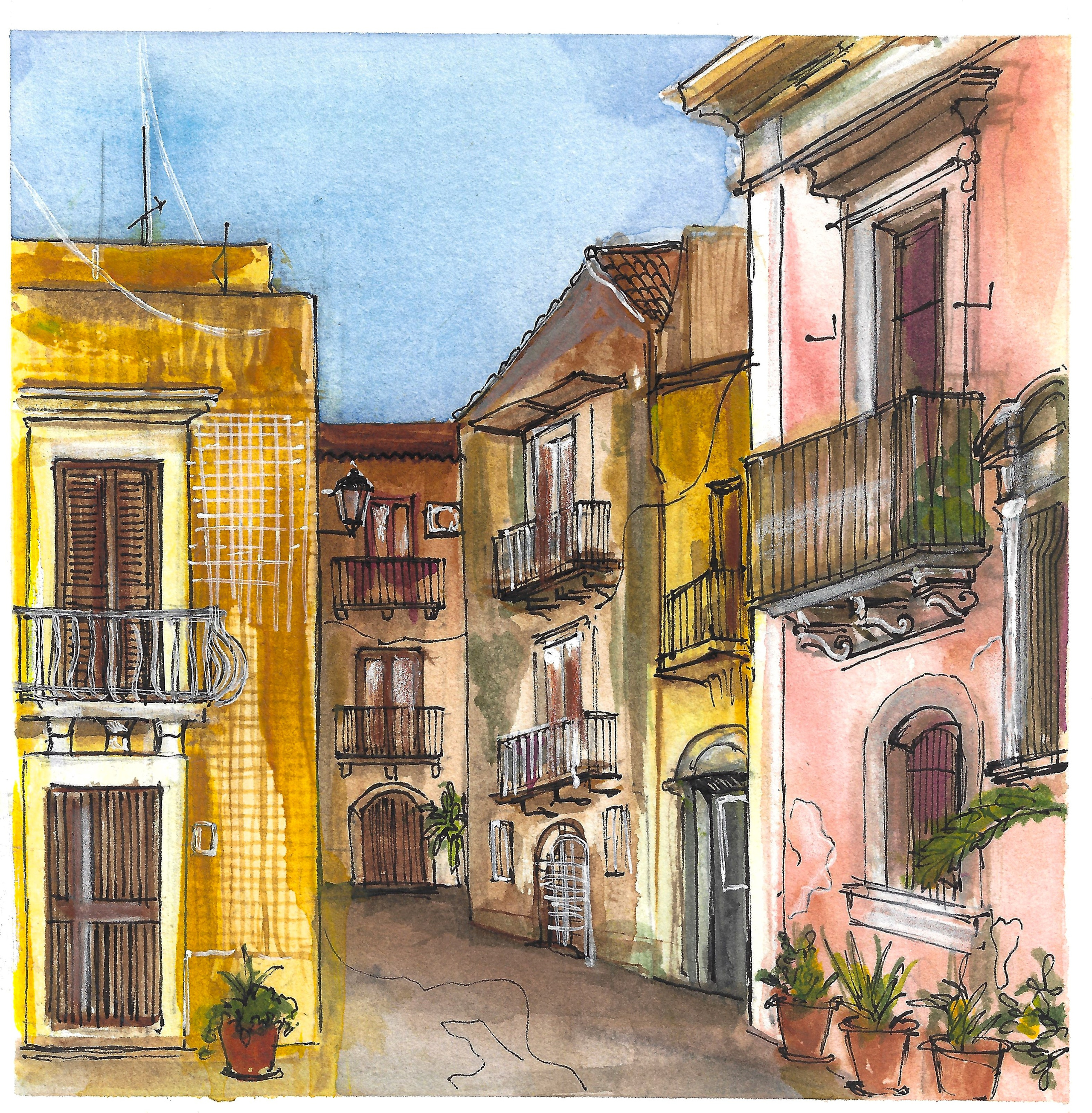 Urban views. Angelina Sorokopud. Artist in Strasbourg