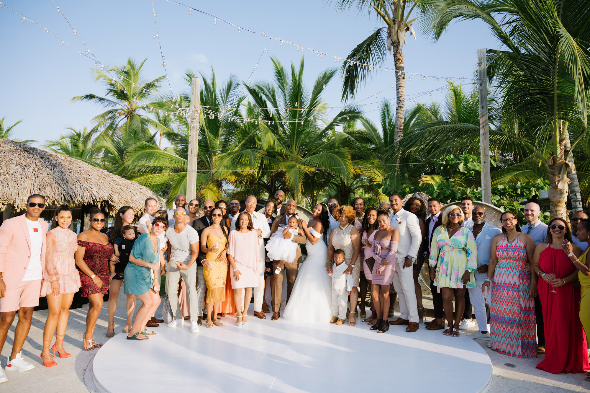Lauren and Aaron's classic wedding at Kukua beach club