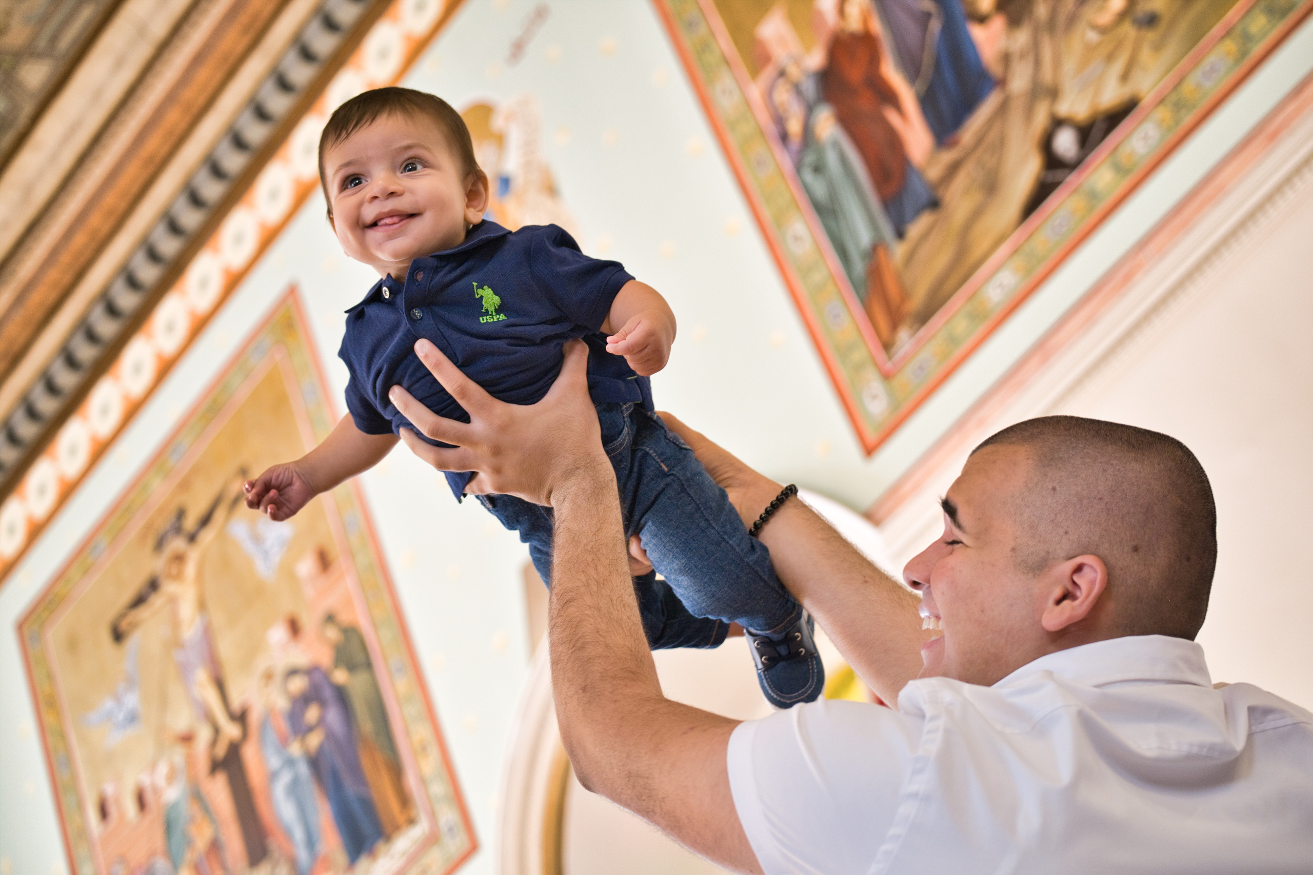 BAPTISM. FADY&CHRISTINA. Church of St.Peter. Yaffo. Middle East Photo Agency — Weddings, Bar & Bat Mitzvahs, Brit Milah, Theater, Magnets, Portraits