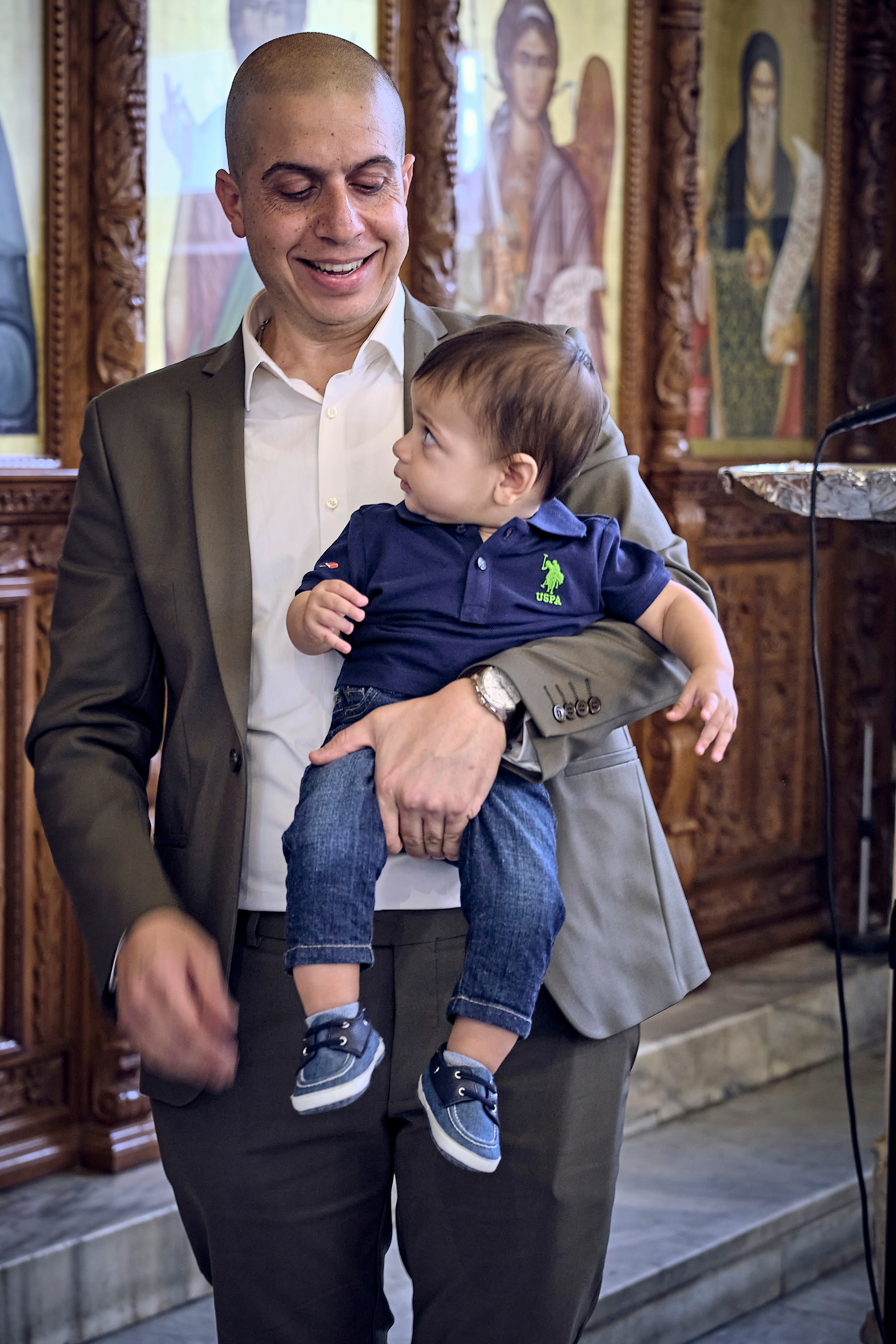 BAPTISM. FADY&CHRISTINA. Church of St.Peter. Yaffo. Middle East Photo Agency — Weddings, Bar & Bat Mitzvahs, Brit Milah, Theater, Magnets, Portraits