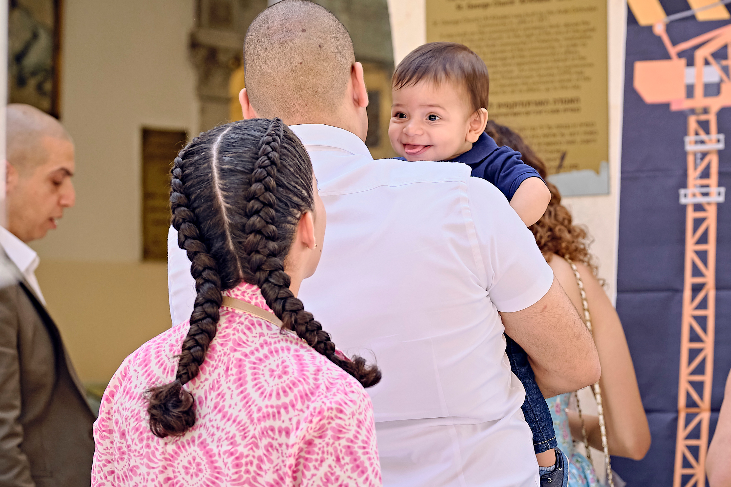 BAPTISM. FADY&CHRISTINA. Church of St.Peter. Yaffo. Middle East Photo Agency — Weddings, Bar & Bat Mitzvahs, Brit Milah, Theater, Magnets, Portraits