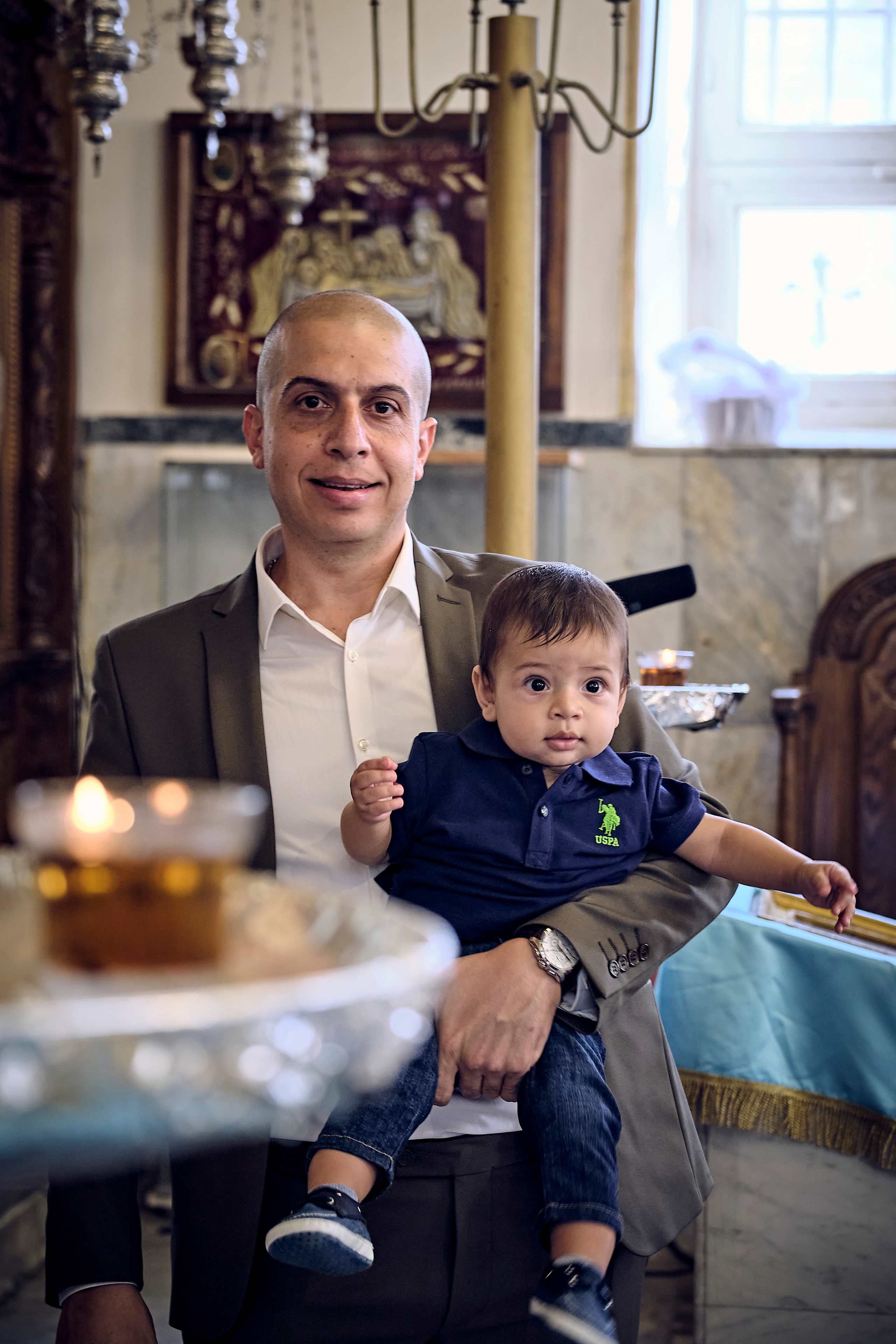 BAPTISM. FADY&CHRISTINA. Church of St.Peter. Yaffo. Middle East Photo Agency — Weddings, Bar & Bat Mitzvahs, Brit Milah, Theater, Magnets, Portraits