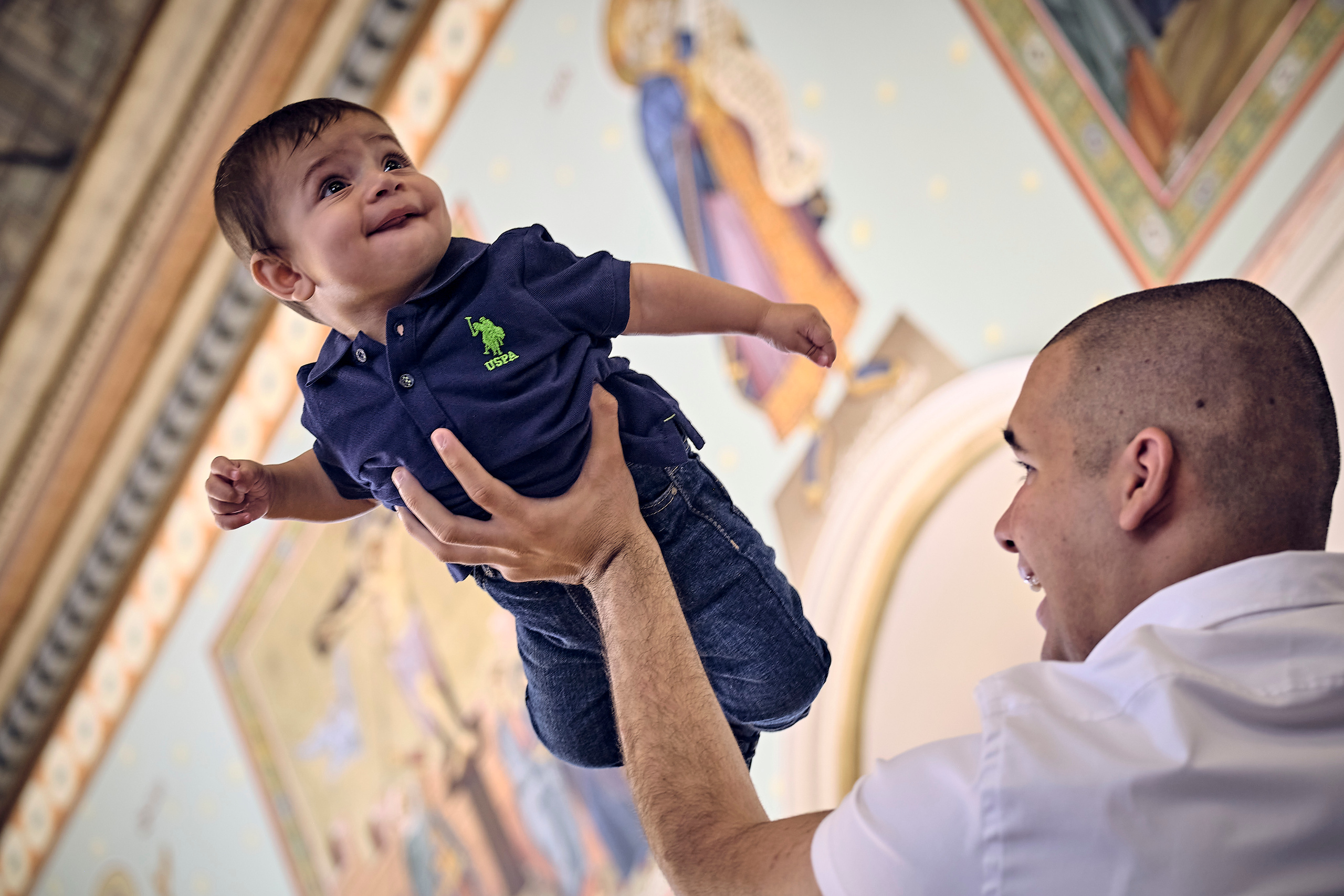 BAPTISM. FADY&CHRISTINA. Church of St.Peter. Yaffo. Middle East Photo Agency — Weddings, Bar & Bat Mitzvahs, Brit Milah, Theater, Magnets, Portraits