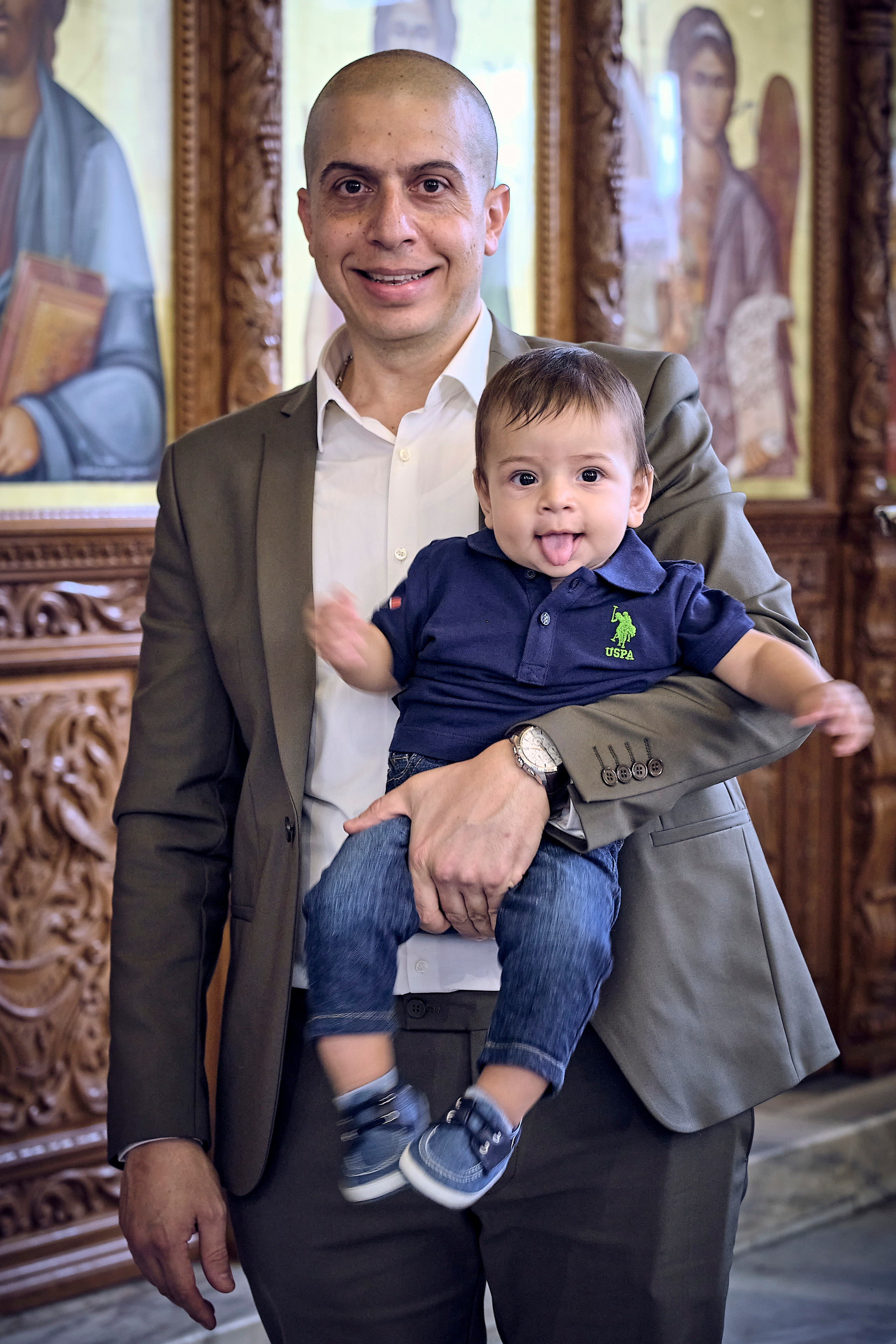 BAPTISM. FADY&CHRISTINA. Church of St.Peter. Yaffo. Middle East Photo Agency — Weddings, Bar & Bat Mitzvahs, Brit Milah, Theater, Magnets, Portraits