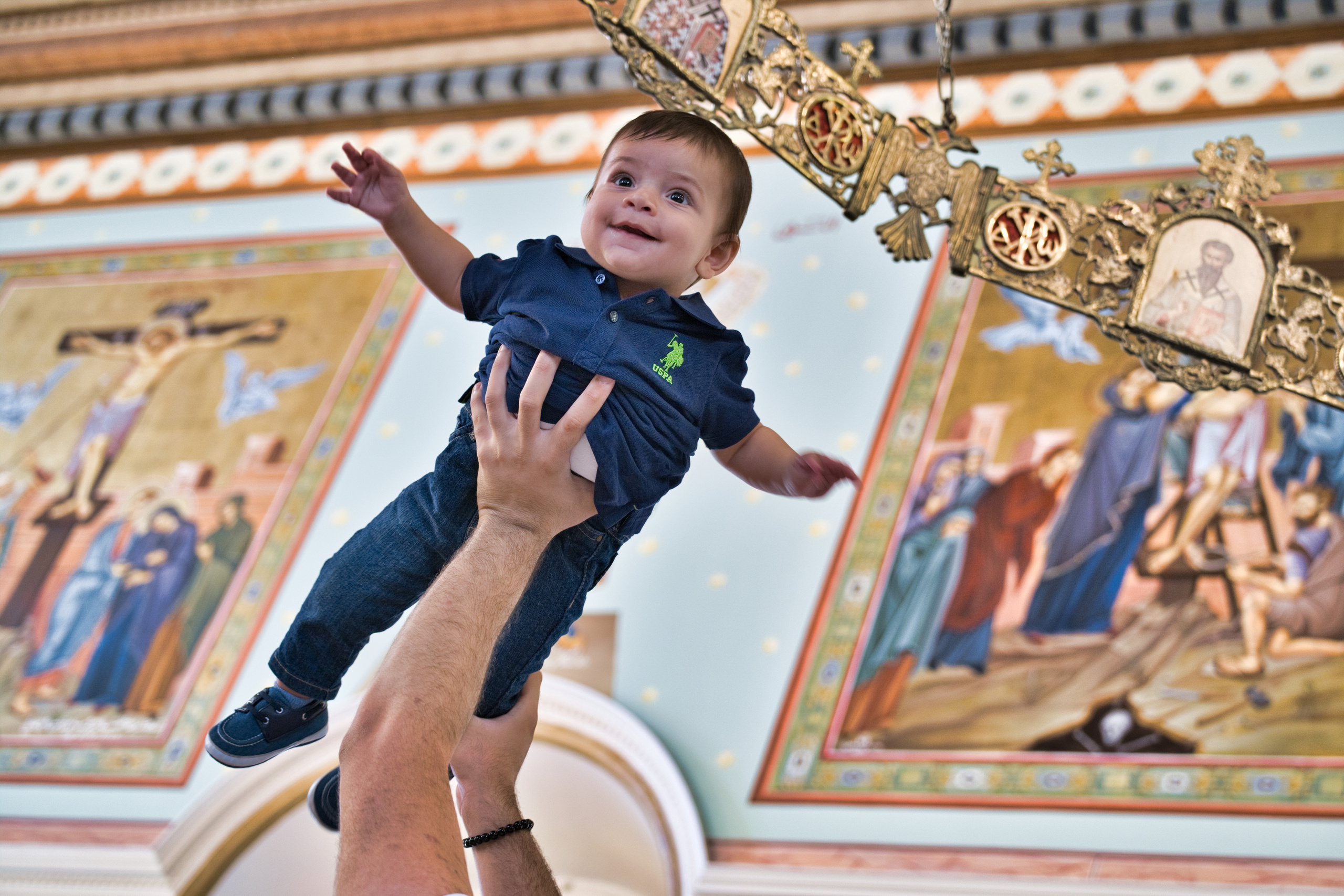 BAPTISM. FADY&CHRISTINA. Church of St.Peter. Yaffo. Middle East Photo Agency — Weddings, Bar & Bat Mitzvahs, Brit Milah, Theater, Magnets, Portraits
