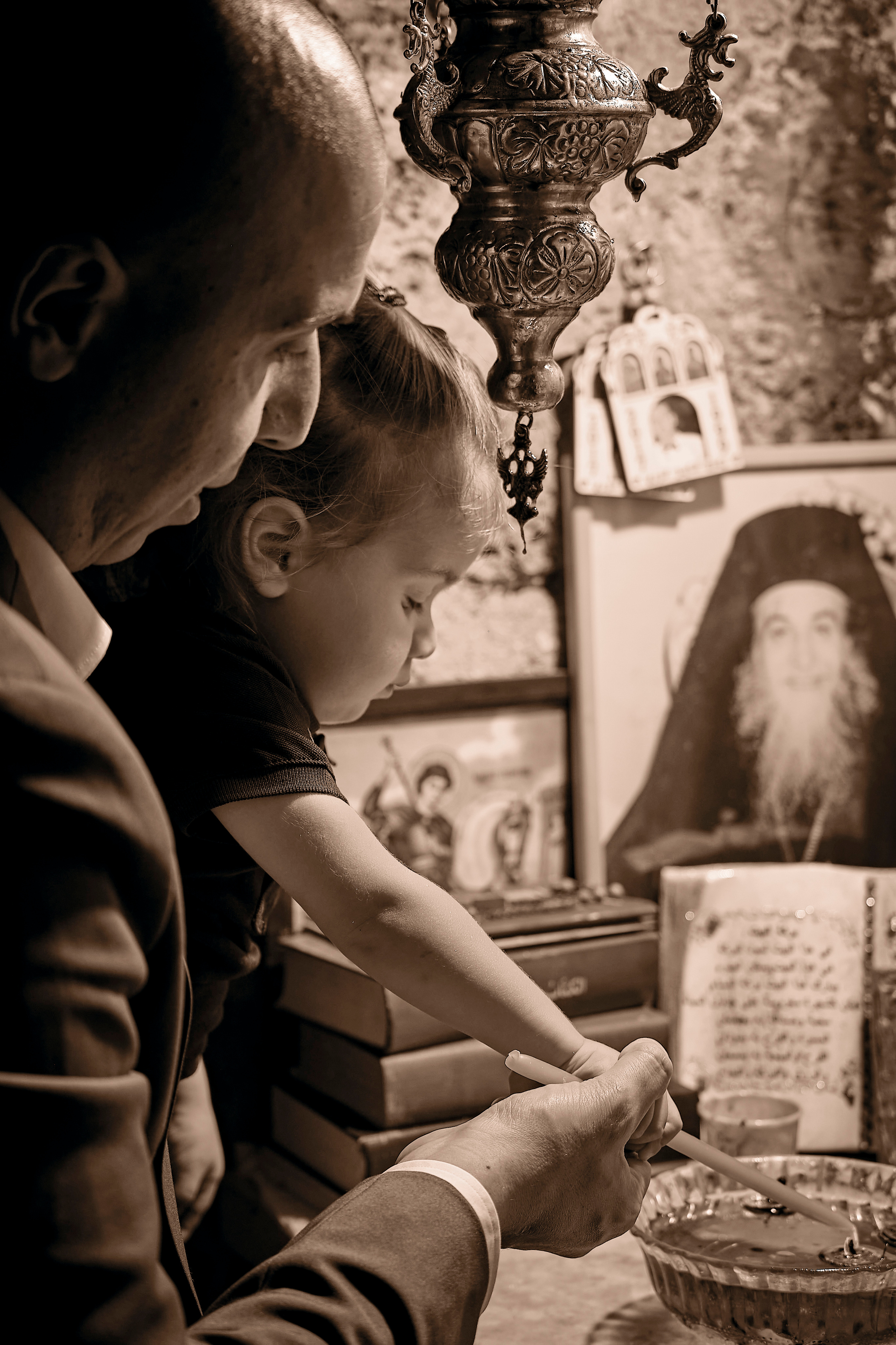 BAPTISM. FADY&CHRISTINA. Church of St.Peter. Yaffo. Middle East Photo Agency — Weddings, Bar & Bat Mitzvahs, Brit Milah, Theater, Magnets, Portraits