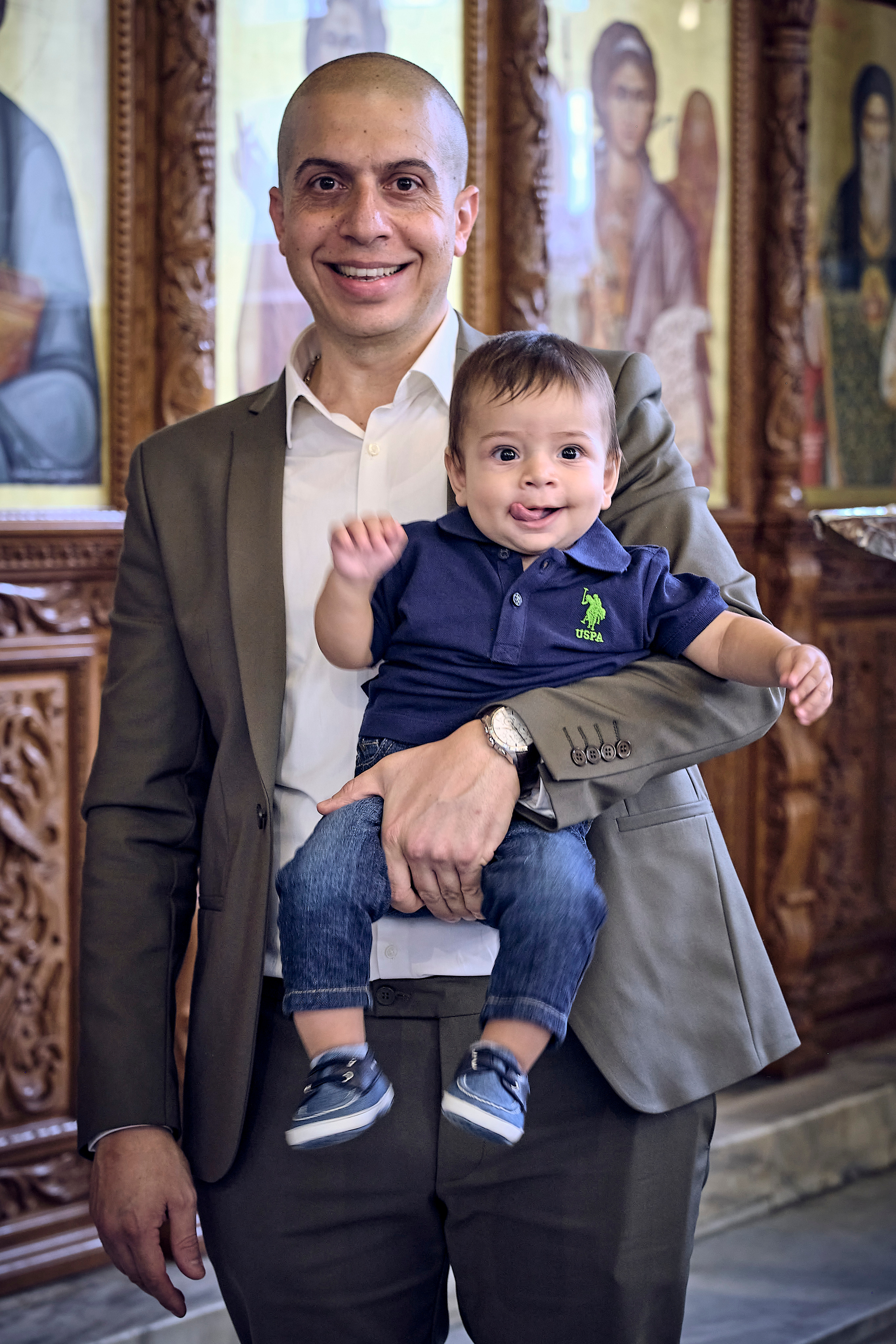 BAPTISM. FADY&CHRISTINA. Church of St.Peter. Yaffo. Middle East Photo Agency — Weddings, Bar & Bat Mitzvahs, Brit Milah, Theater, Magnets, Portraits