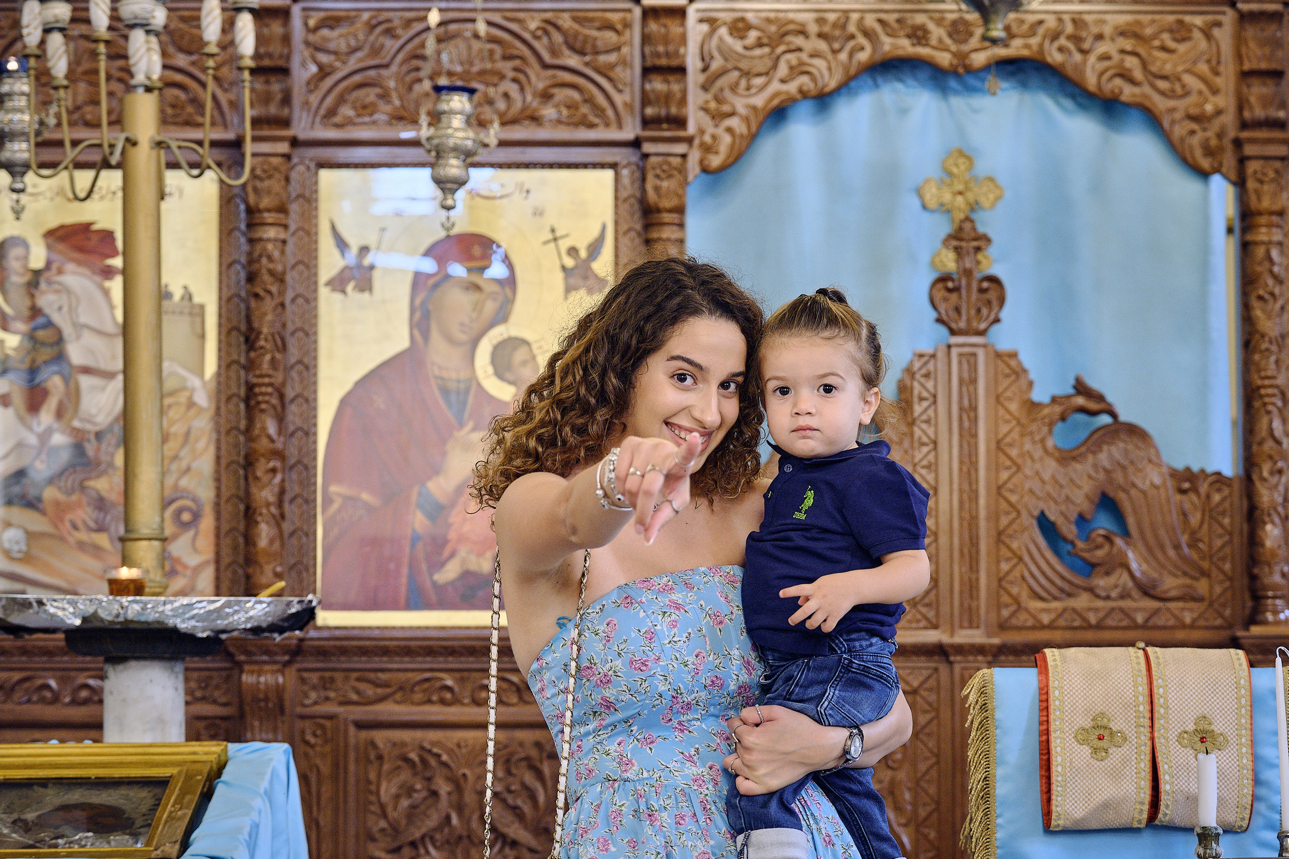 BAPTISM. FADY&CHRISTINA. Church of St.Peter. Yaffo. Middle East Photo Agency — Weddings, Bar & Bat Mitzvahs, Brit Milah, Theater, Magnets, Portraits