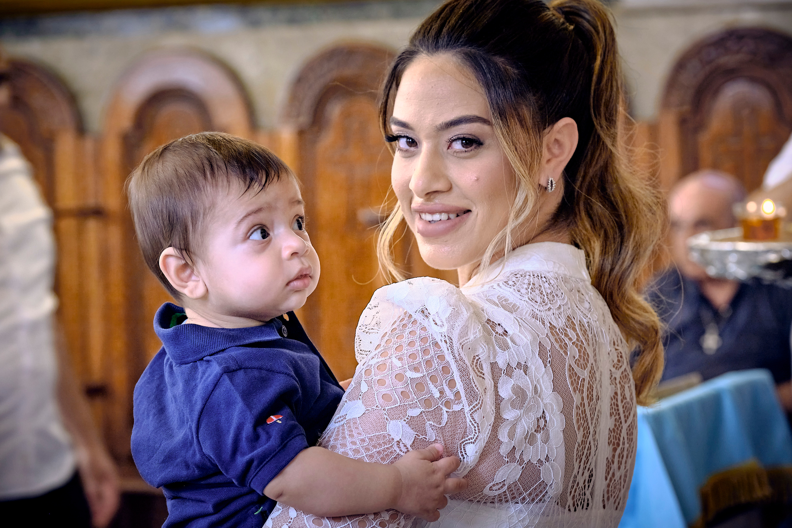 BAPTISM. FADY&CHRISTINA. Church of St.Peter. Yaffo. Middle East Photo Agency — Weddings, Bar & Bat Mitzvahs, Brit Milah, Theater, Magnets, Portraits
