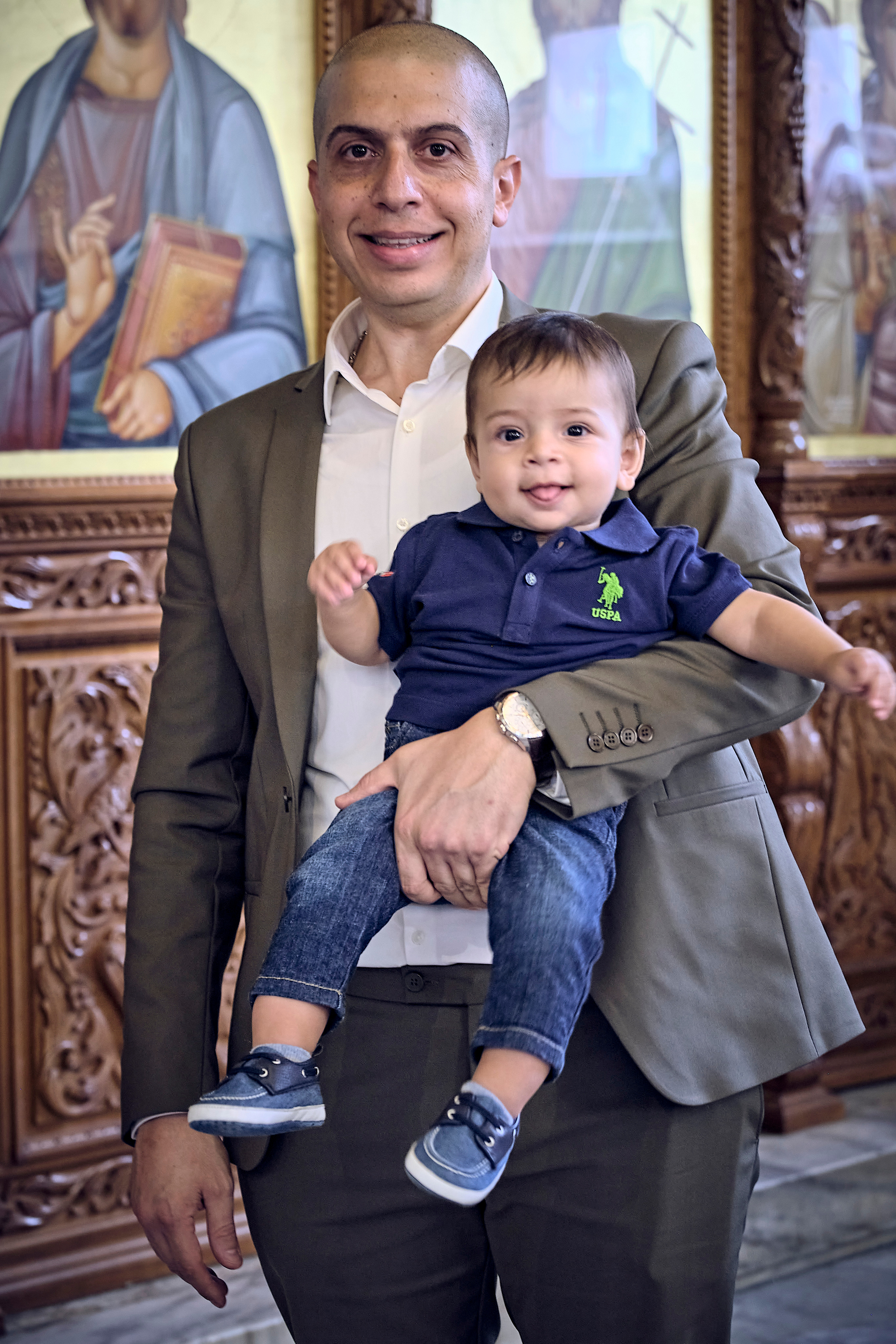 BAPTISM. FADY&CHRISTINA. Church of St.Peter. Yaffo. Middle East Photo Agency — Weddings, Bar & Bat Mitzvahs, Brit Milah, Theater, Magnets, Portraits