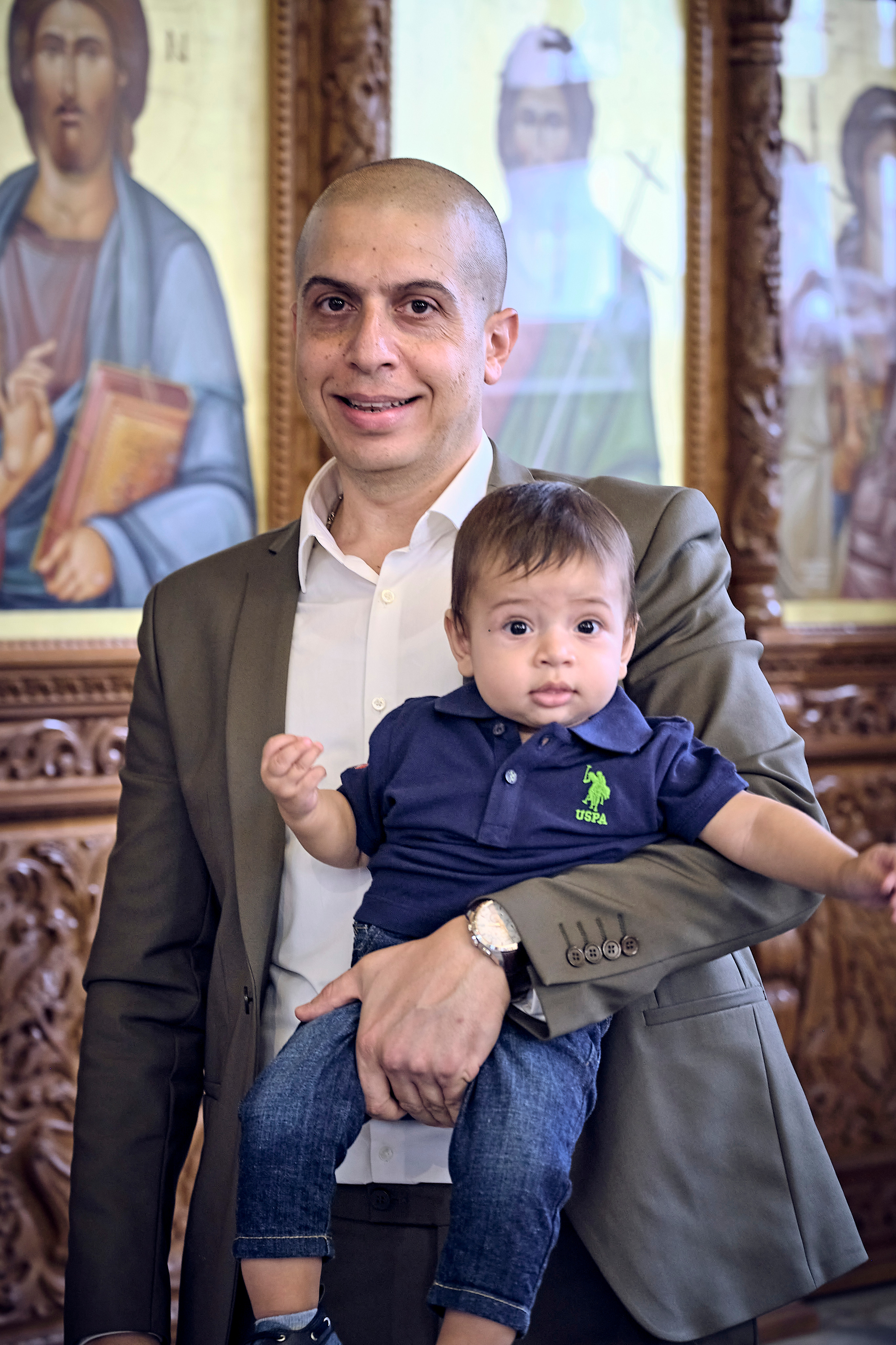 BAPTISM. FADY&CHRISTINA. Church of St.Peter. Yaffo. Middle East Photo Agency — Weddings, Bar & Bat Mitzvahs, Brit Milah, Theater, Magnets, Portraits
