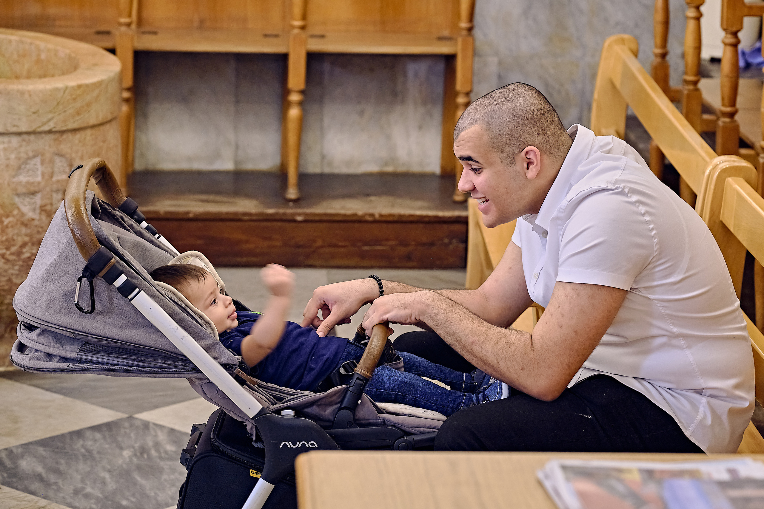 BAPTISM. FADY&CHRISTINA. Church of St.Peter. Yaffo. Middle East Photo Agency — Weddings, Bar & Bat Mitzvahs, Brit Milah, Theater, Magnets, Portraits