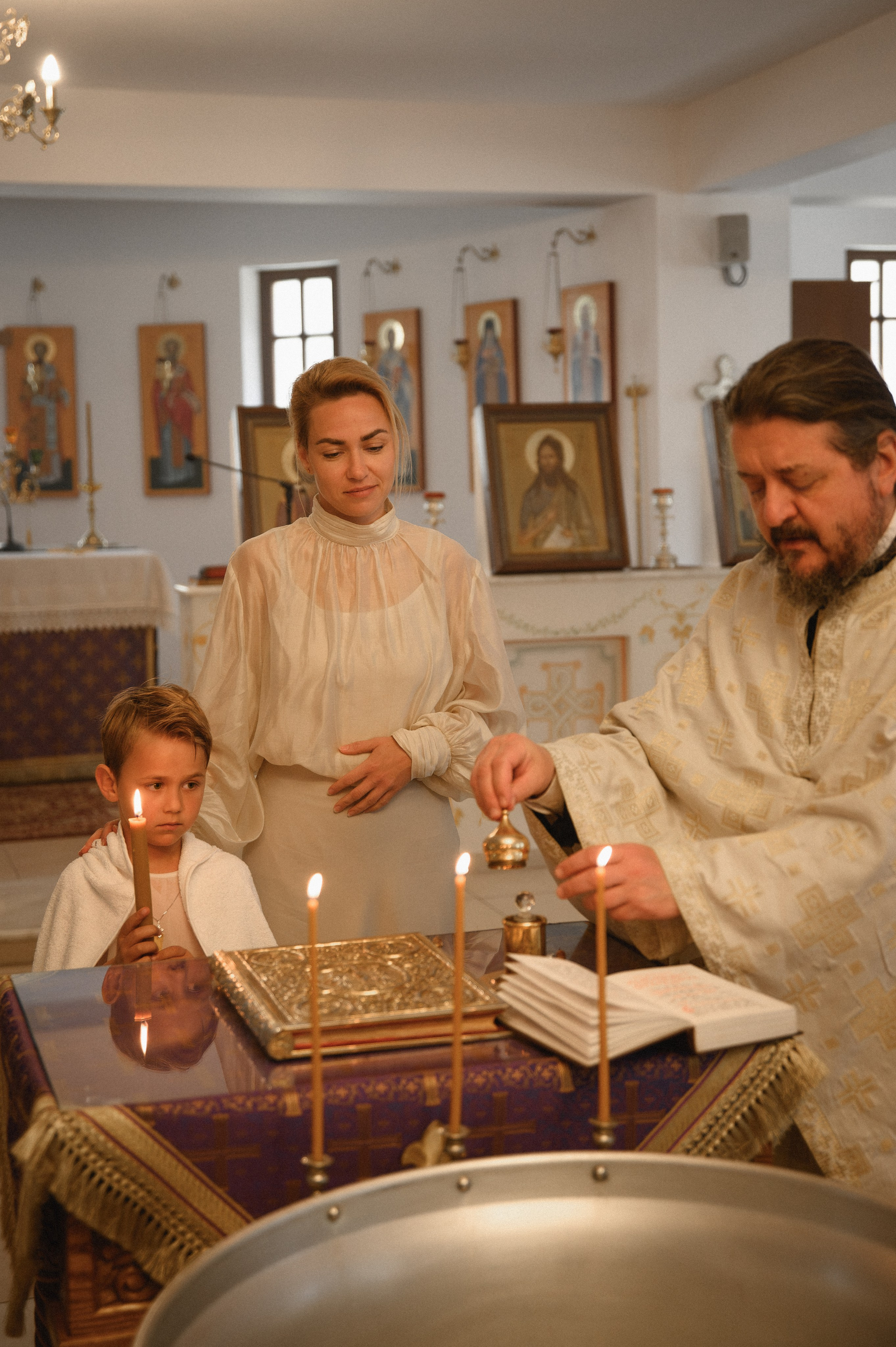 Baptism Mihail. Family, children, portrait, and event photography in Thessaloniki