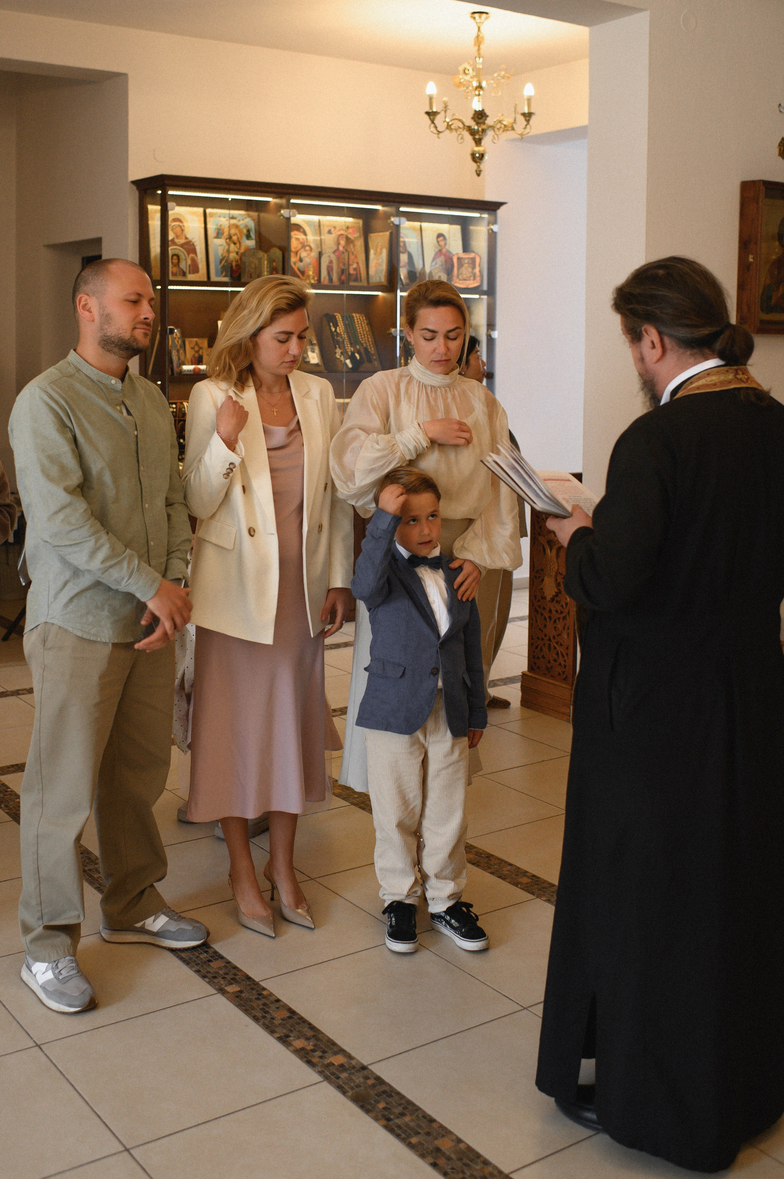 Baptism Mihail. Family, children, portrait, and event photography in Thessaloniki