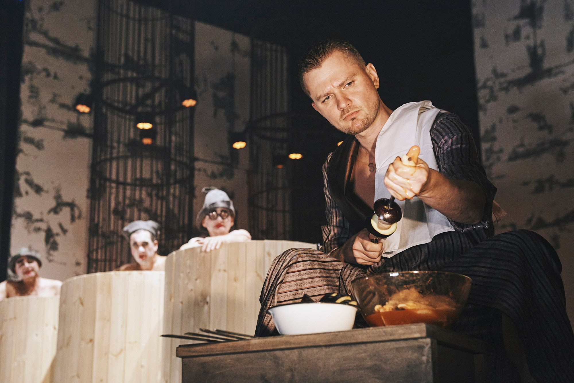 "Caligula", dir. Sergey Golomazov, © Mikhail Chekhov Riga Russian Theatre