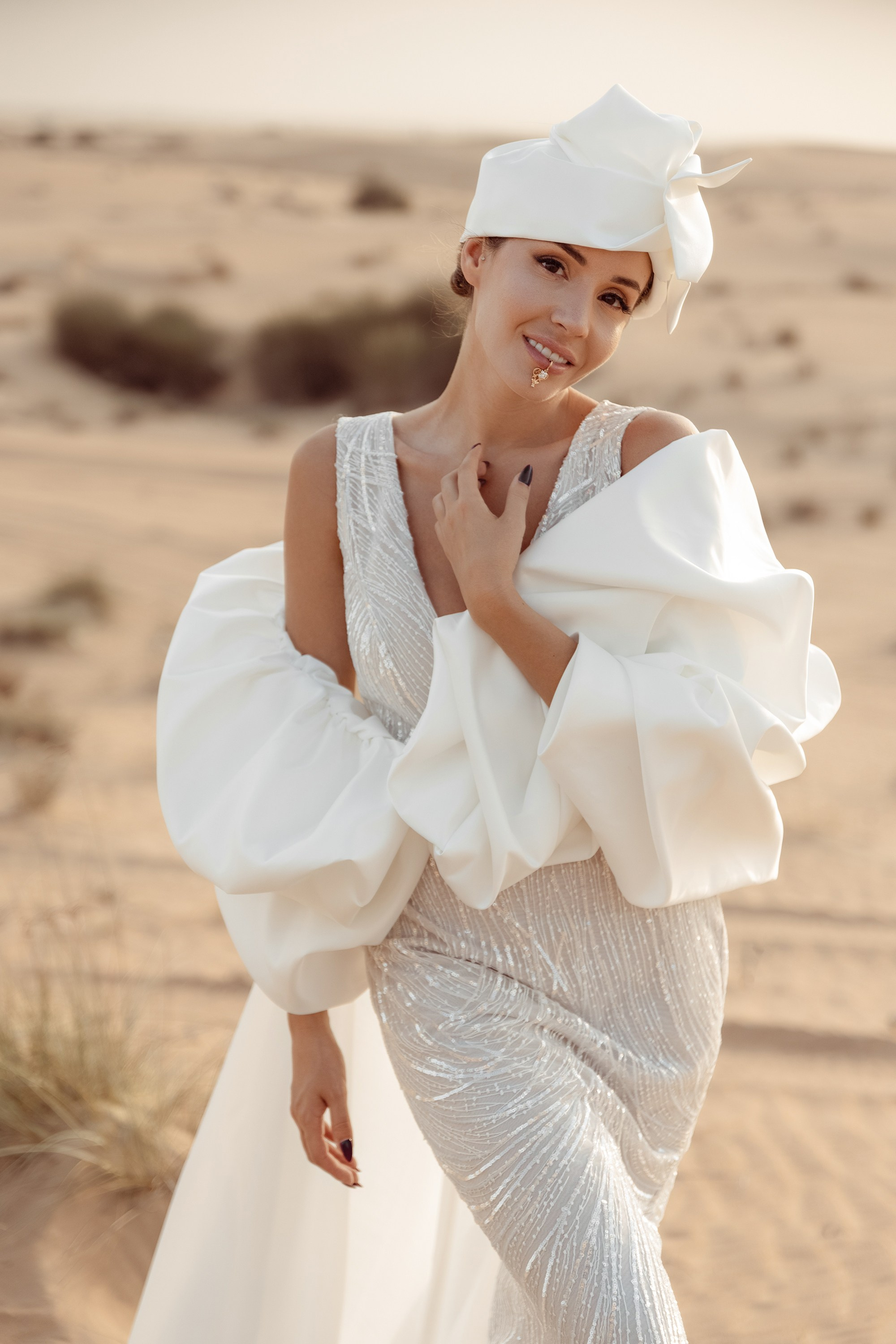 Bride's portrait. Dubai, United Arab Emirates