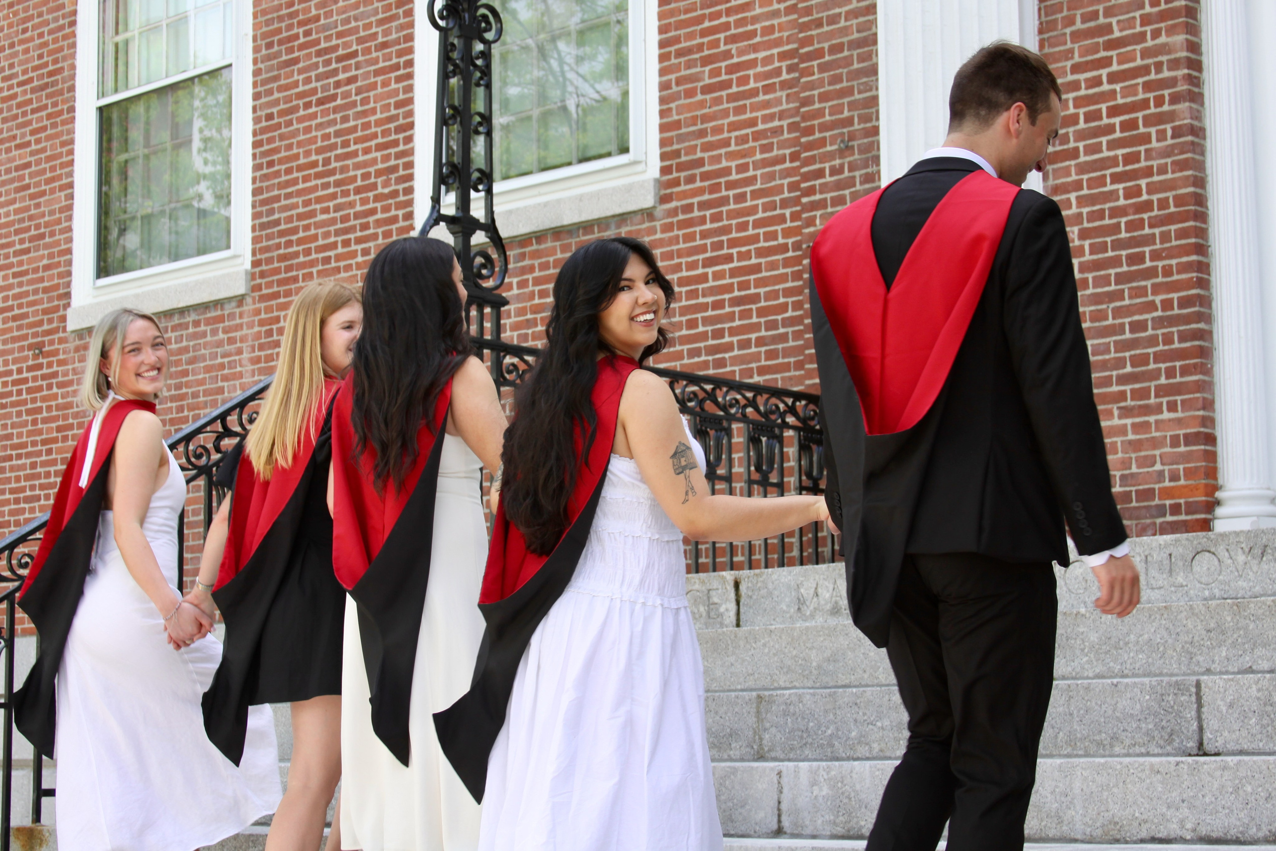 Masters graduation with Talia (group shoot). Kelly Sang, graduation and portrait photographer in Boston