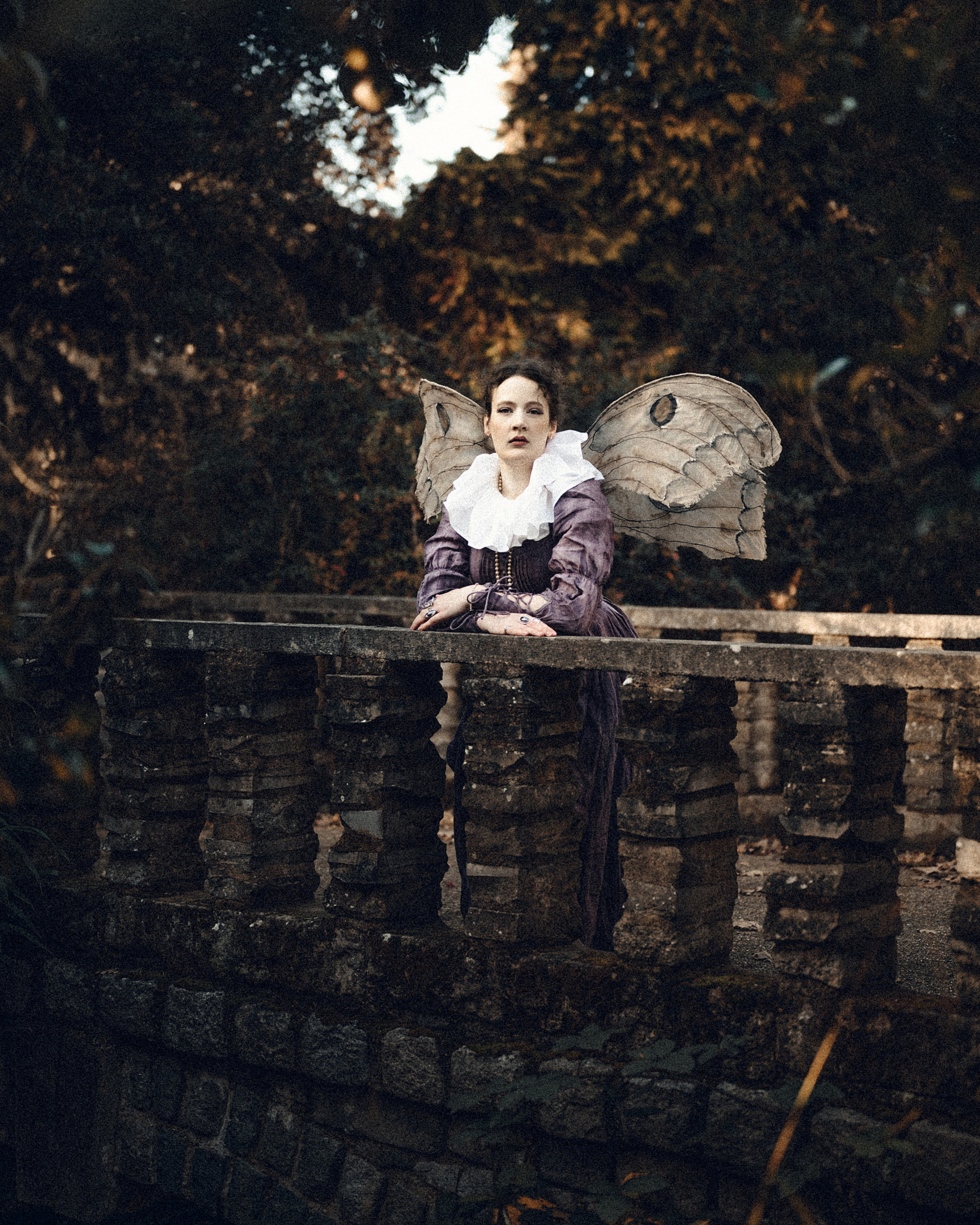 Vintage Moth Costume Photoshoot in London. Moth & Moss Photography