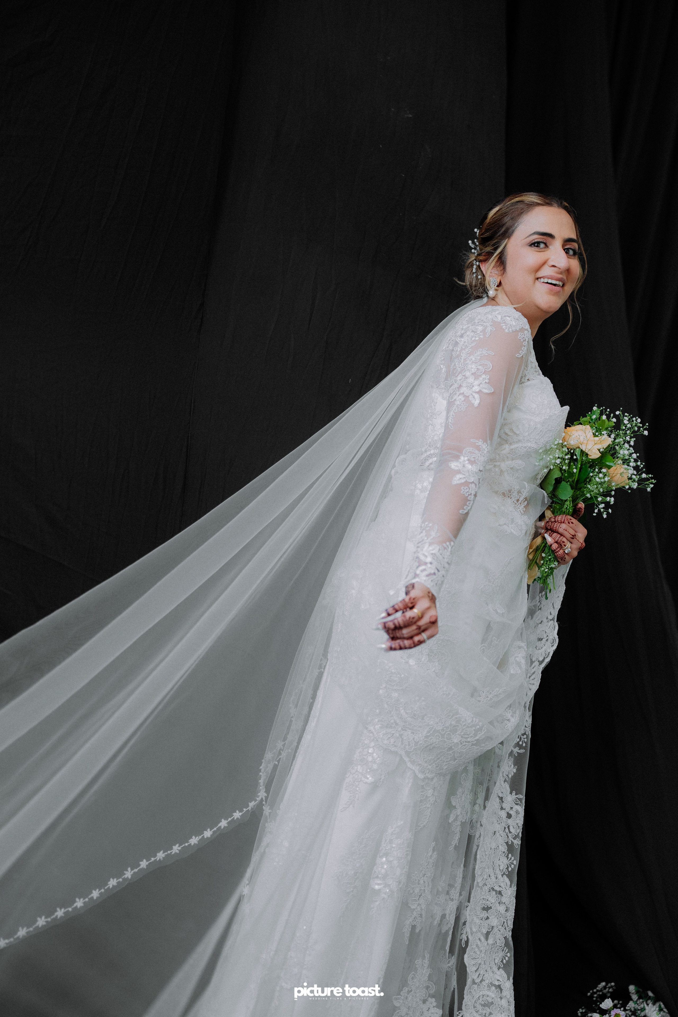 Blessing of Rajiv & Aashna. Fine art Wedding Photographers in India & Canada