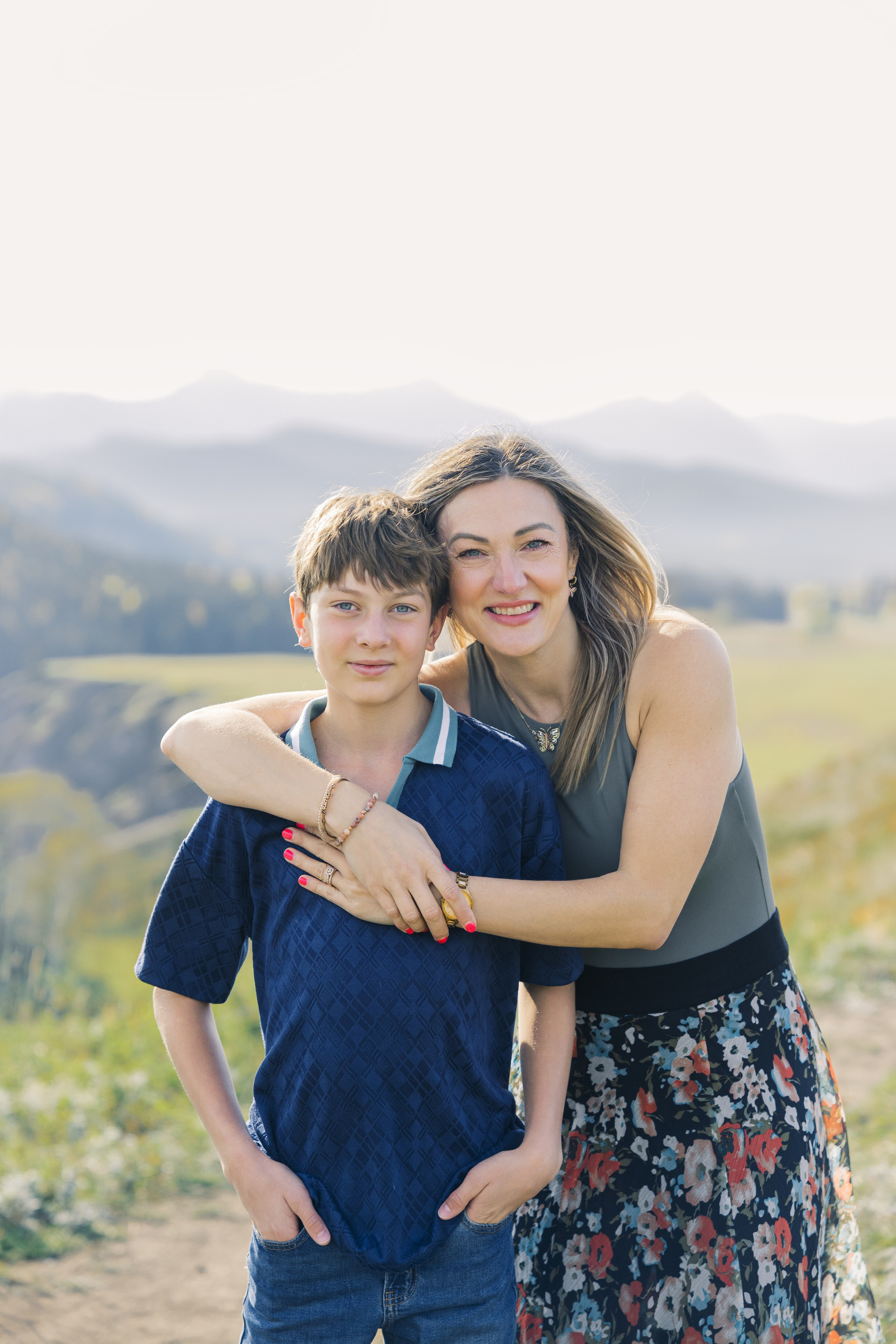 Aleksandra’s family. Home